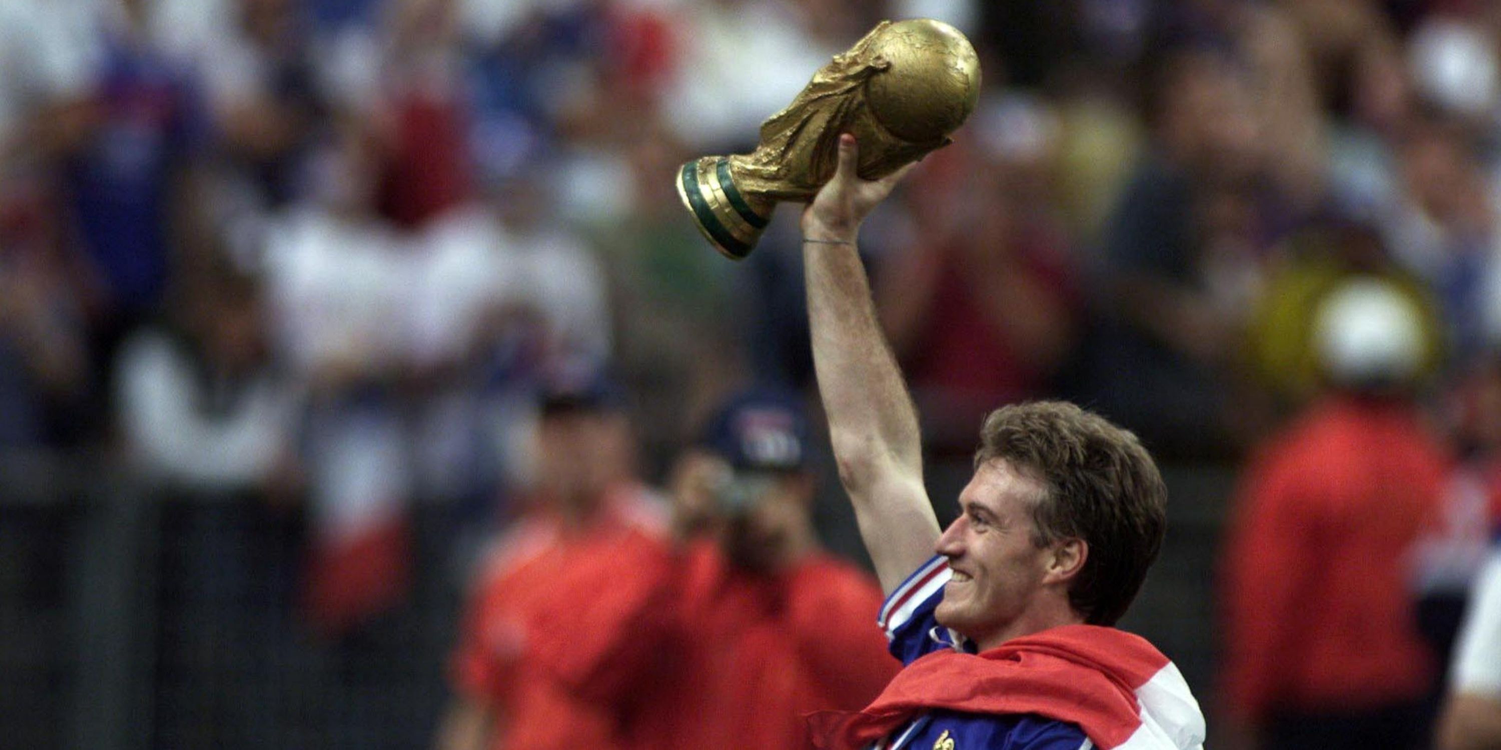 Didier Deschamps with the 1998 World Cup