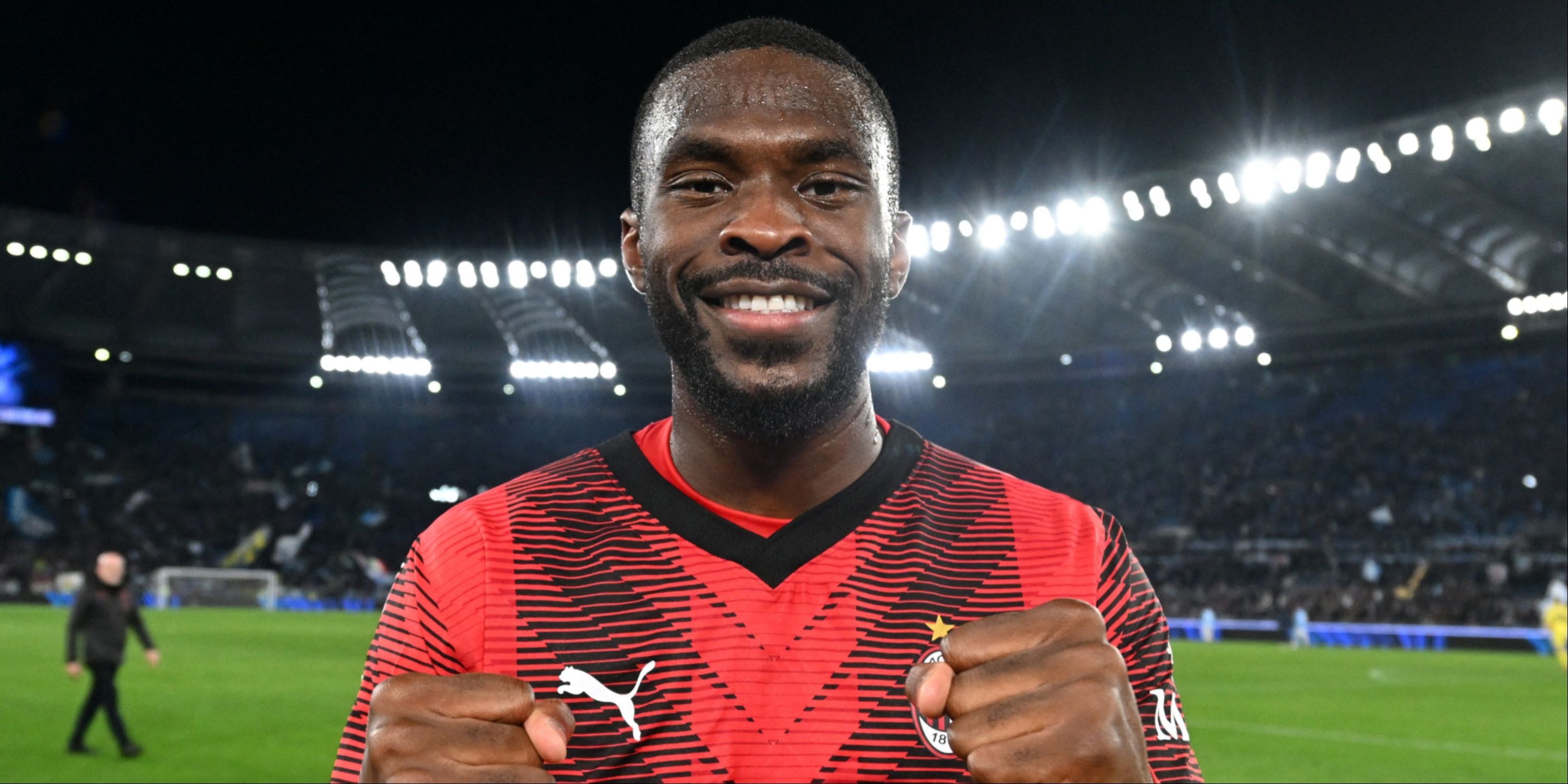 Fikayo Tomori celebrating for AC Milan