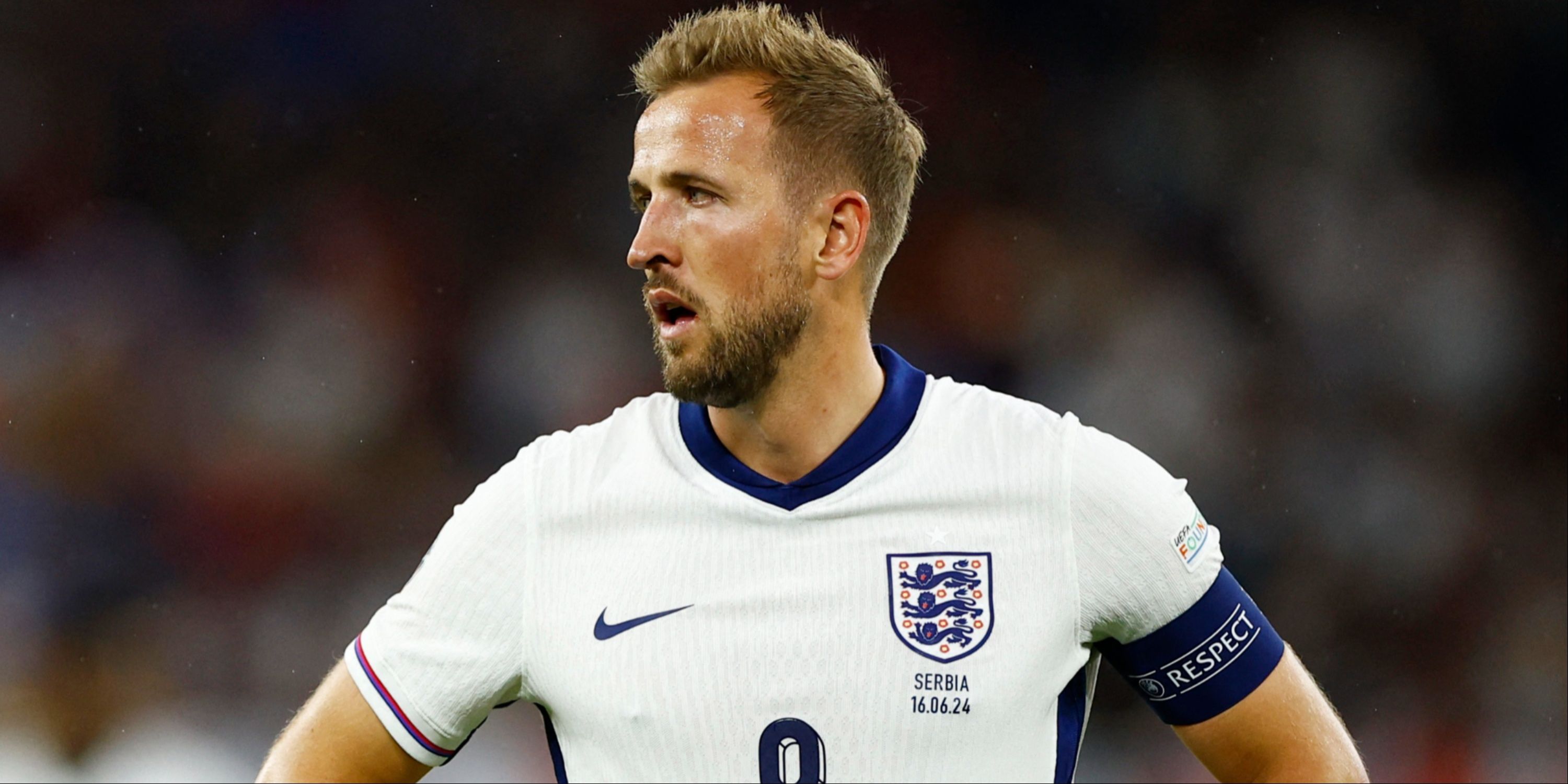 Harry Kane in action for England
