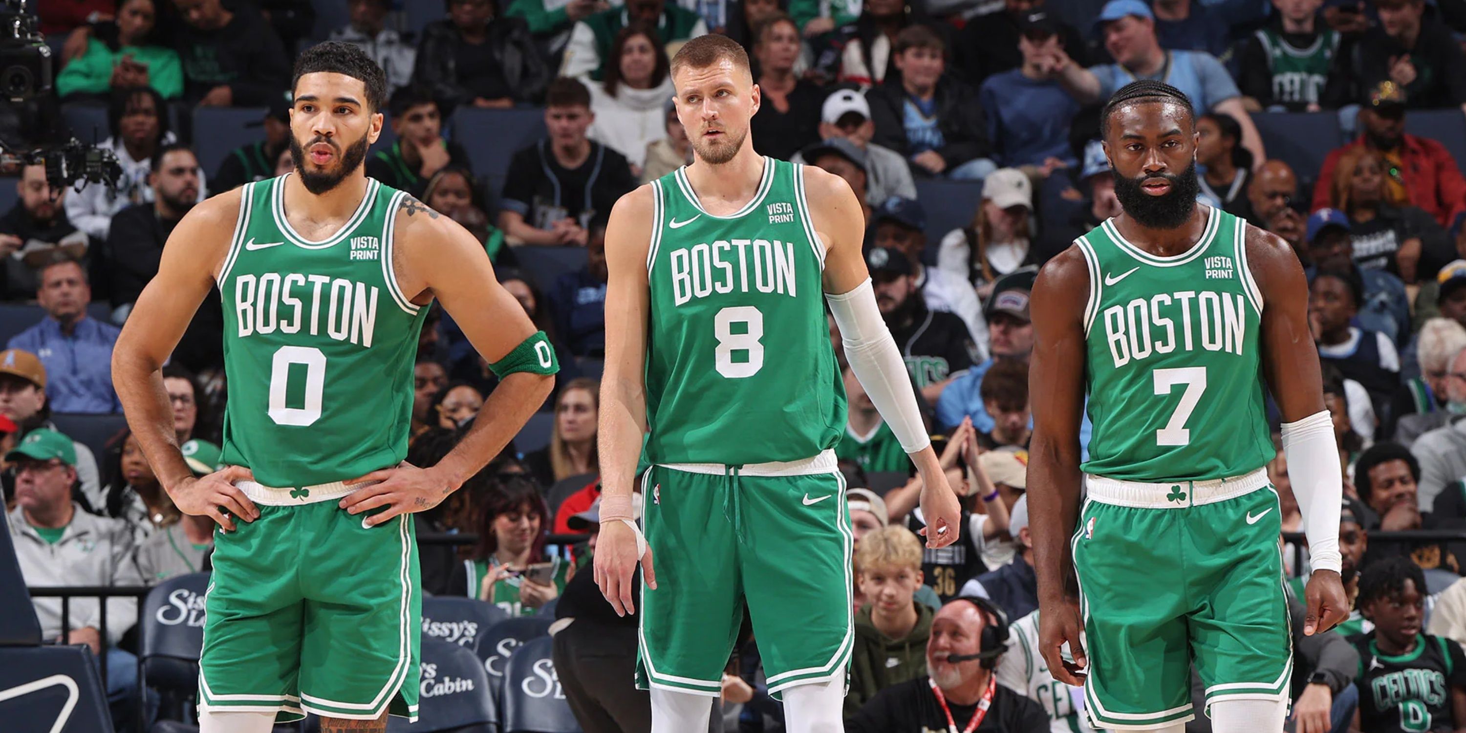 Boston Celtics Jayson Tatum Jaylen Brown Kristaps Porziņģis