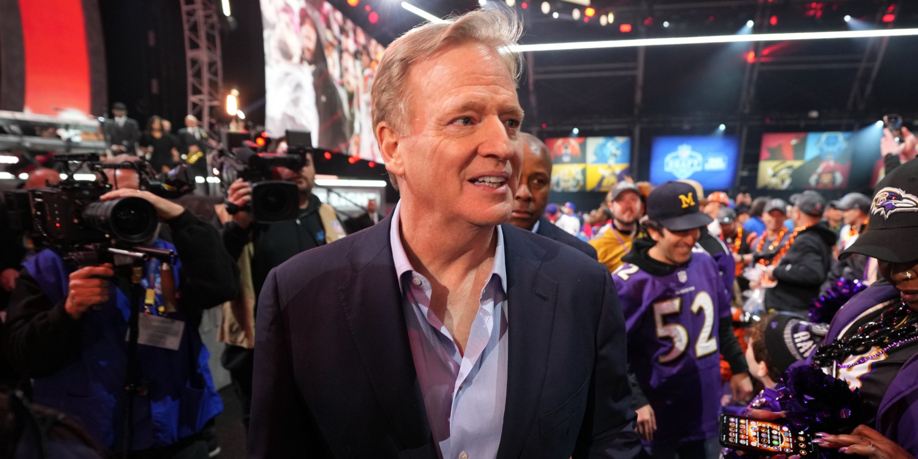 Roger Goodell NFL Network's 'Thursday Night Football' Production