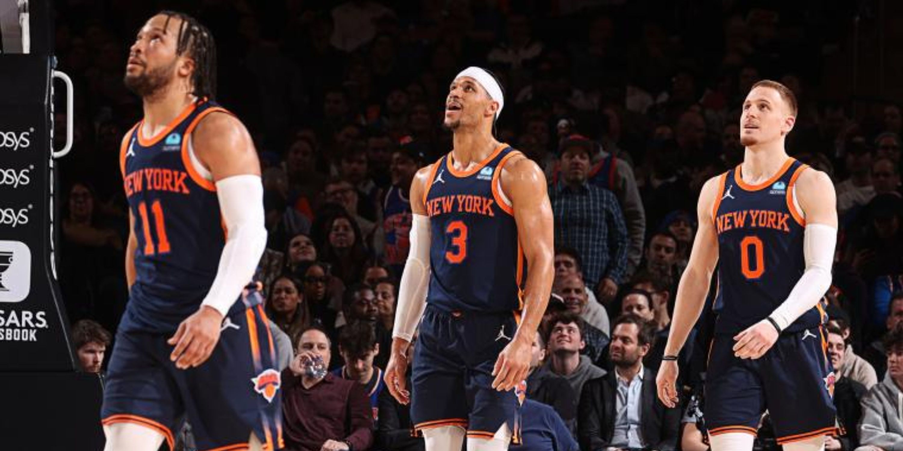 New York Knicks Jalen Brunson Josh Hart Donte DiVincenzo 