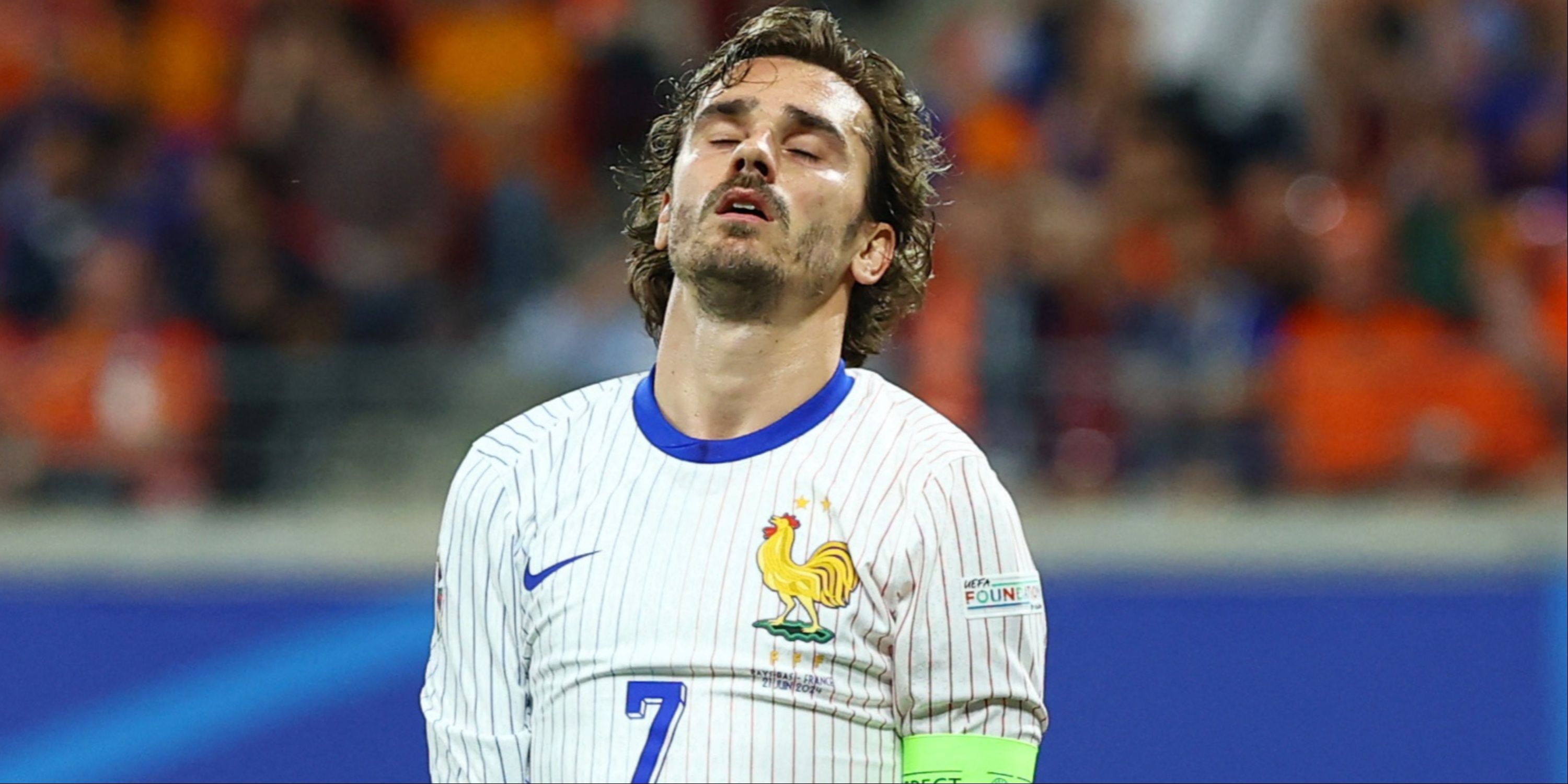 Antoine Griezmann in action for France