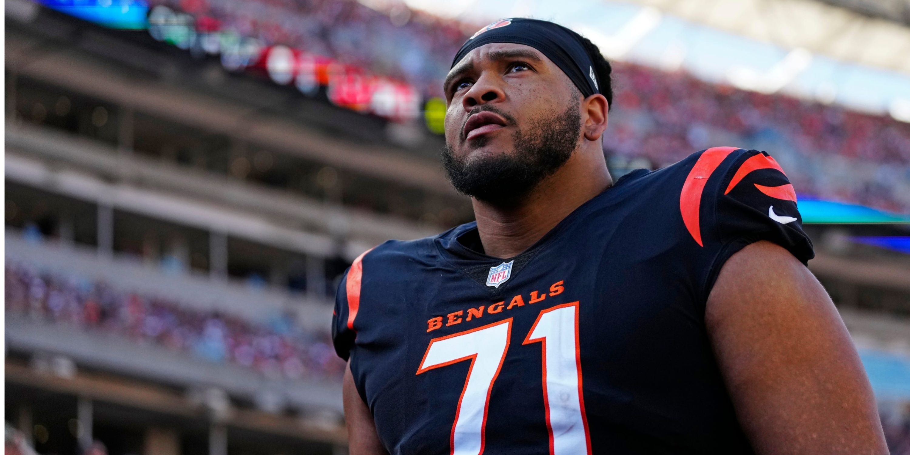 Former Bengals OT La'el Collins on the field