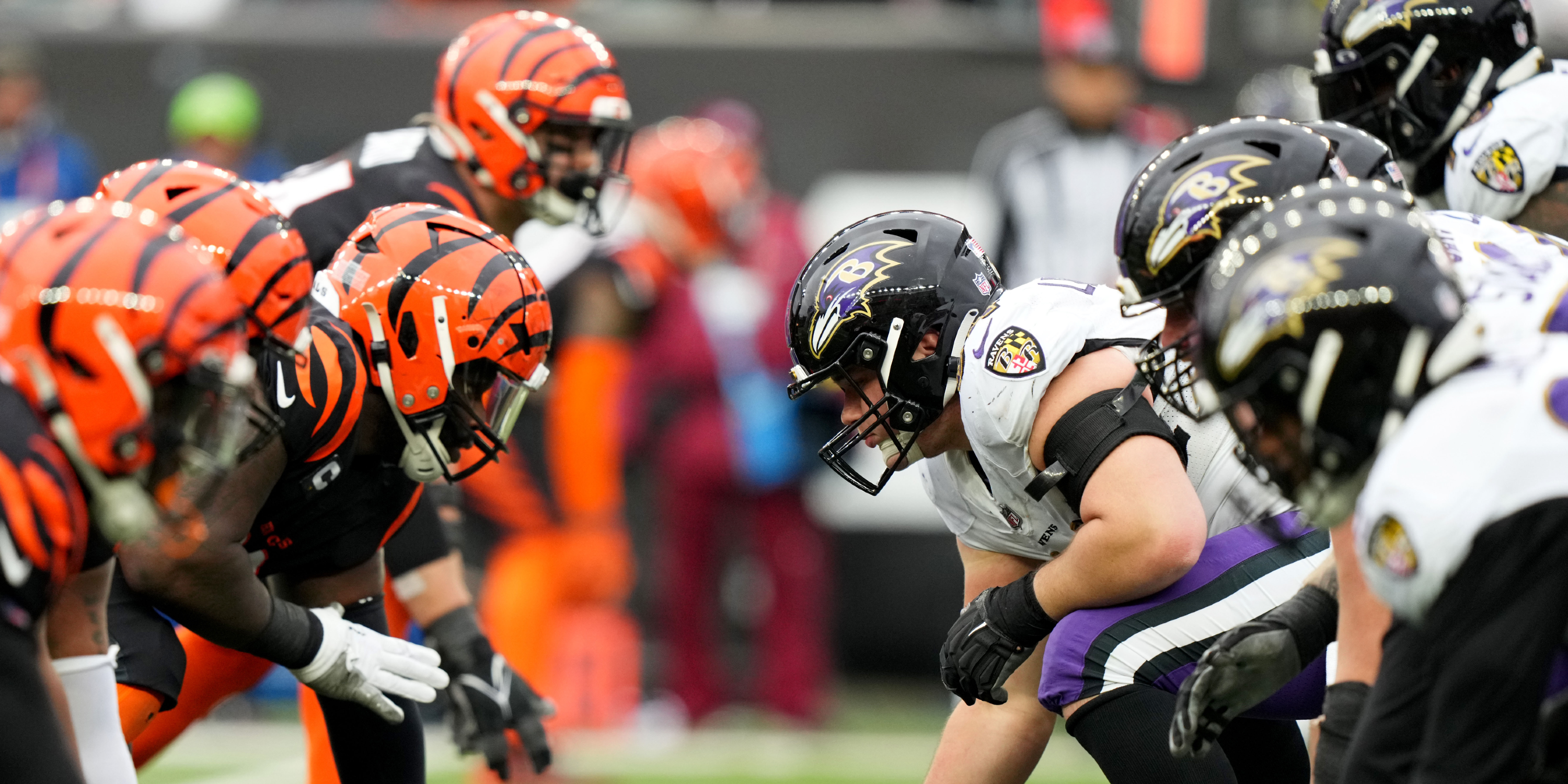 Ravens Offensive Line: Tyler Linderbaum, Ronnie Stanley, Kevin Zeitler