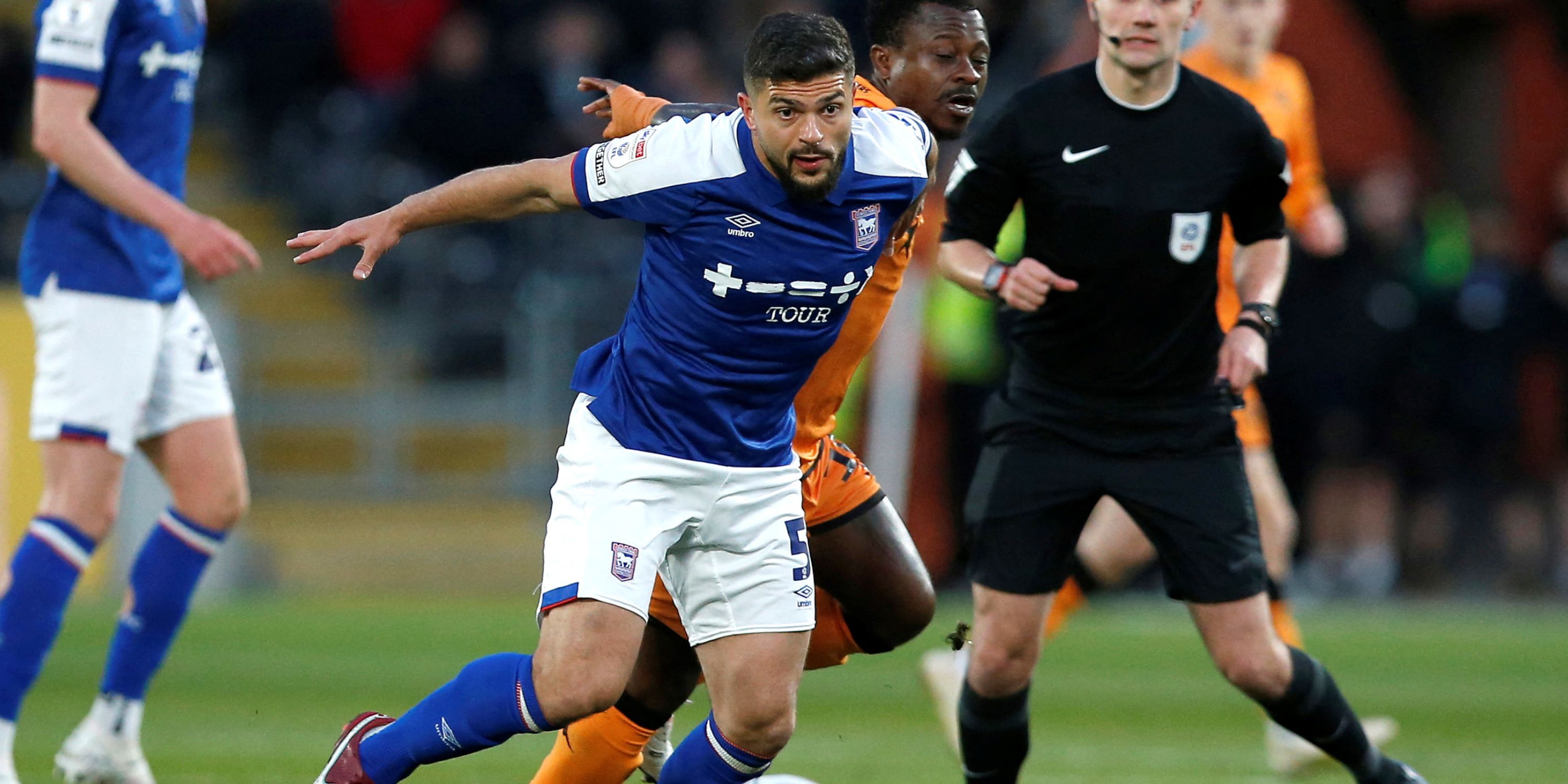 Sam Morsy playing for Ipswich Town