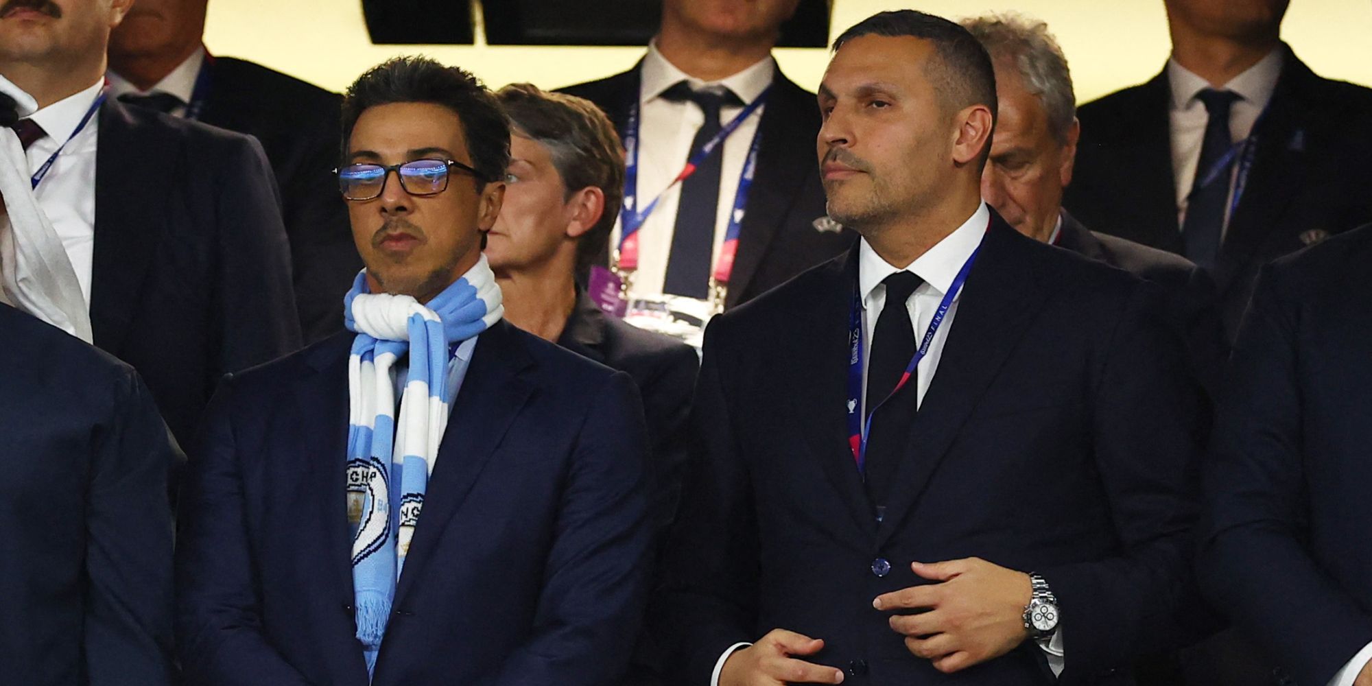 Sheikh Mansour and Khaldoon Al Mubarak