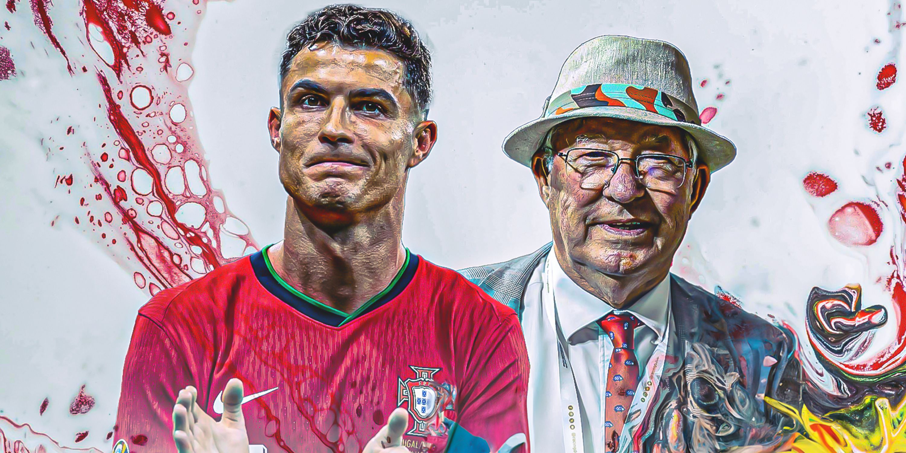 Sir Alex Ferguson and Cristiano Ronaldo both recent pictures