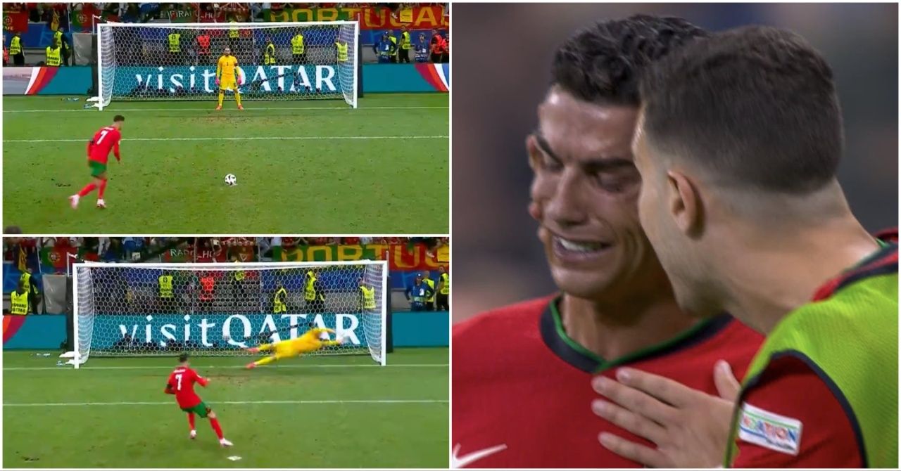 Cristiano Ronaldo Misses Extra Time Penalty in Portugal vs Slovenia