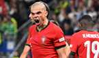 Pepe celebrates last-ditch tackle for Portugal