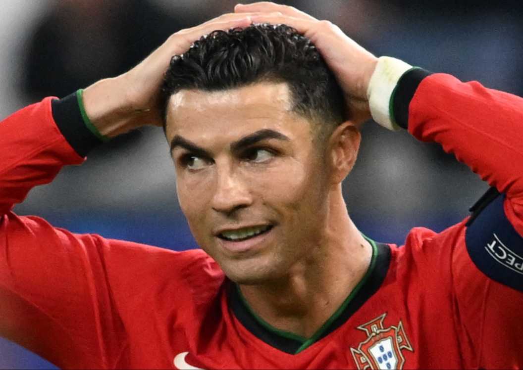 Cristiano Ronaldo in action for Portugal