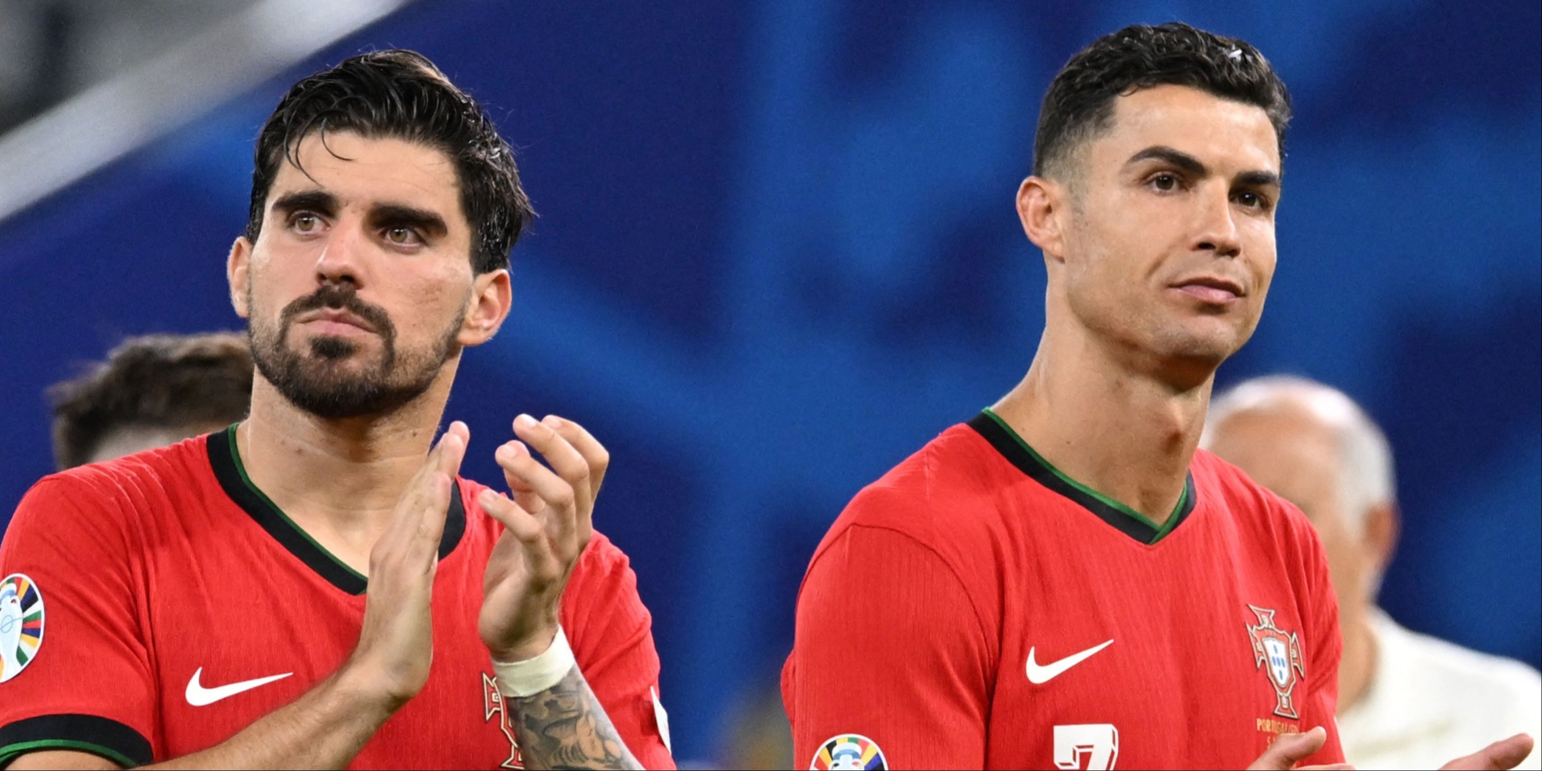 Cristiano Ronaldo and Ruben Neves in action for Portugal