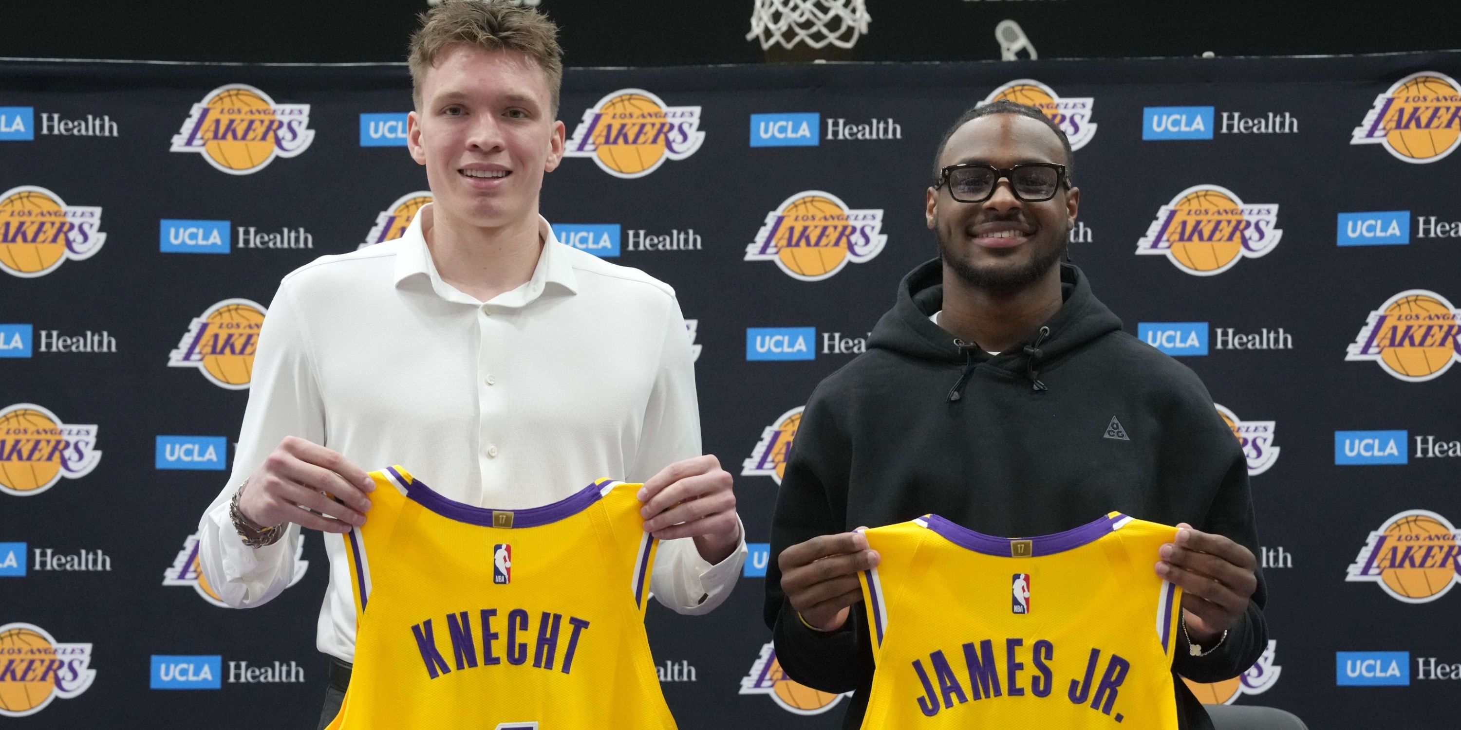 Lakers rookies Dalton Knecht and Bronny James