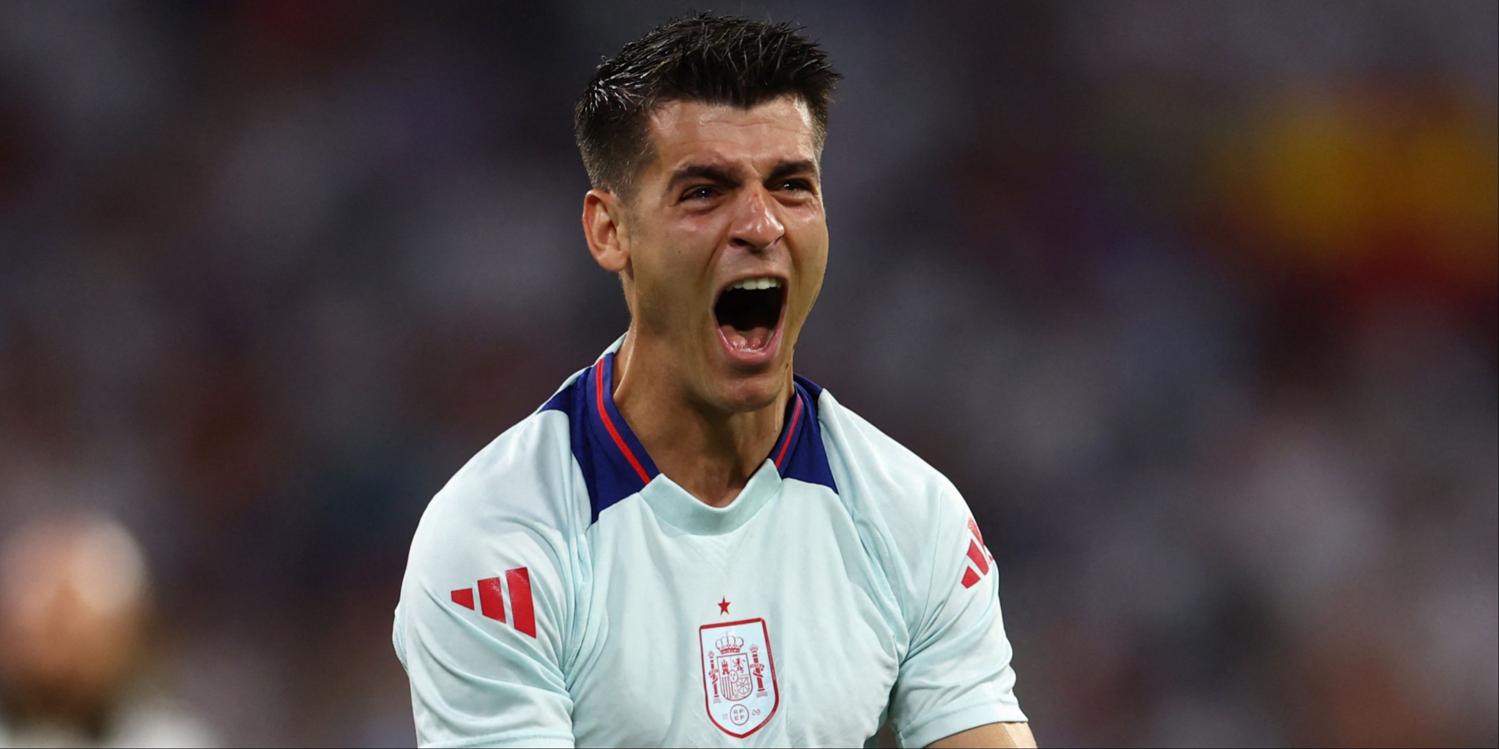 Alvaro Morata Injured by Security Guard After Spain 2-1 France