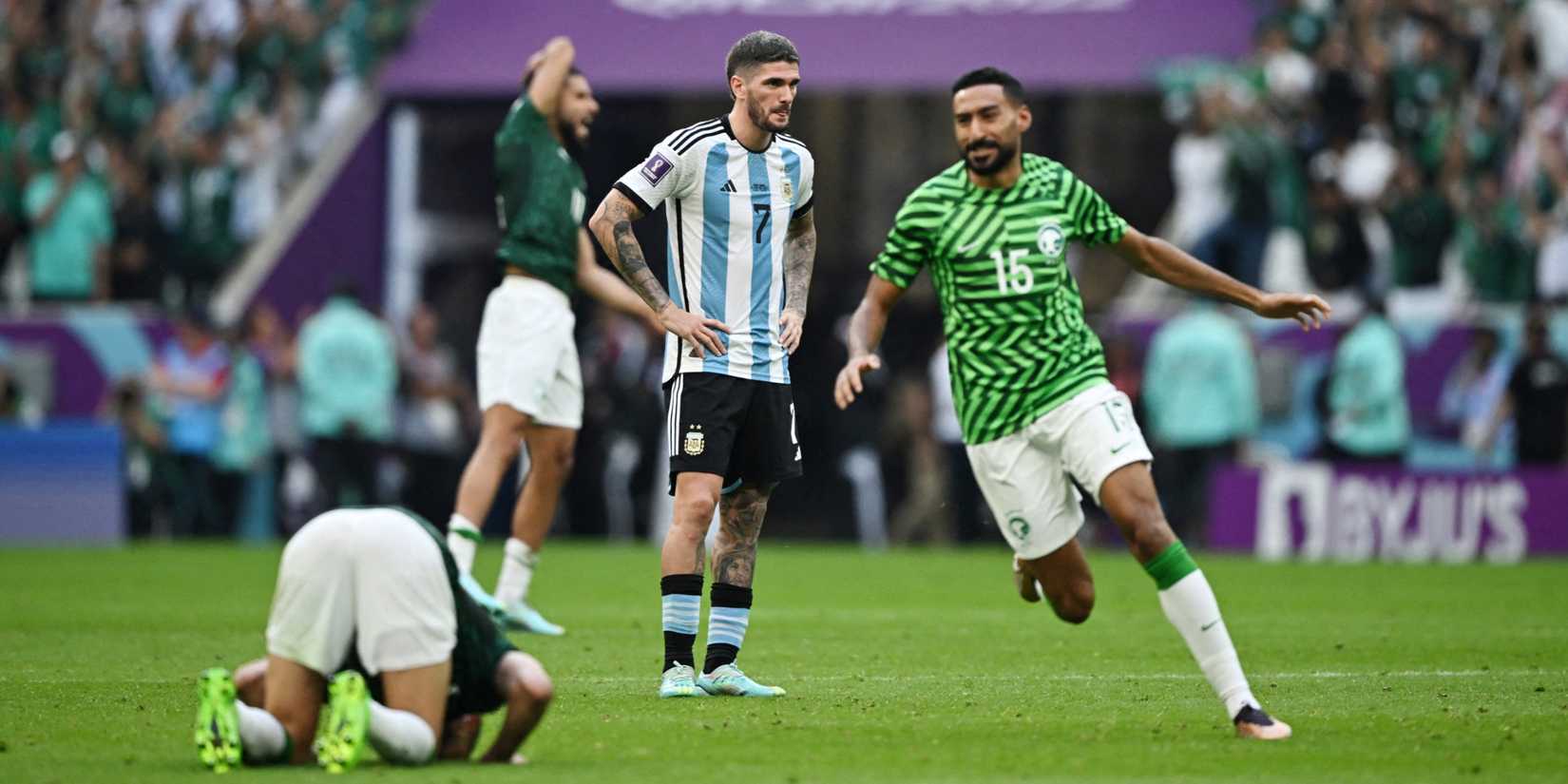 Saudi Arabia celebrate win