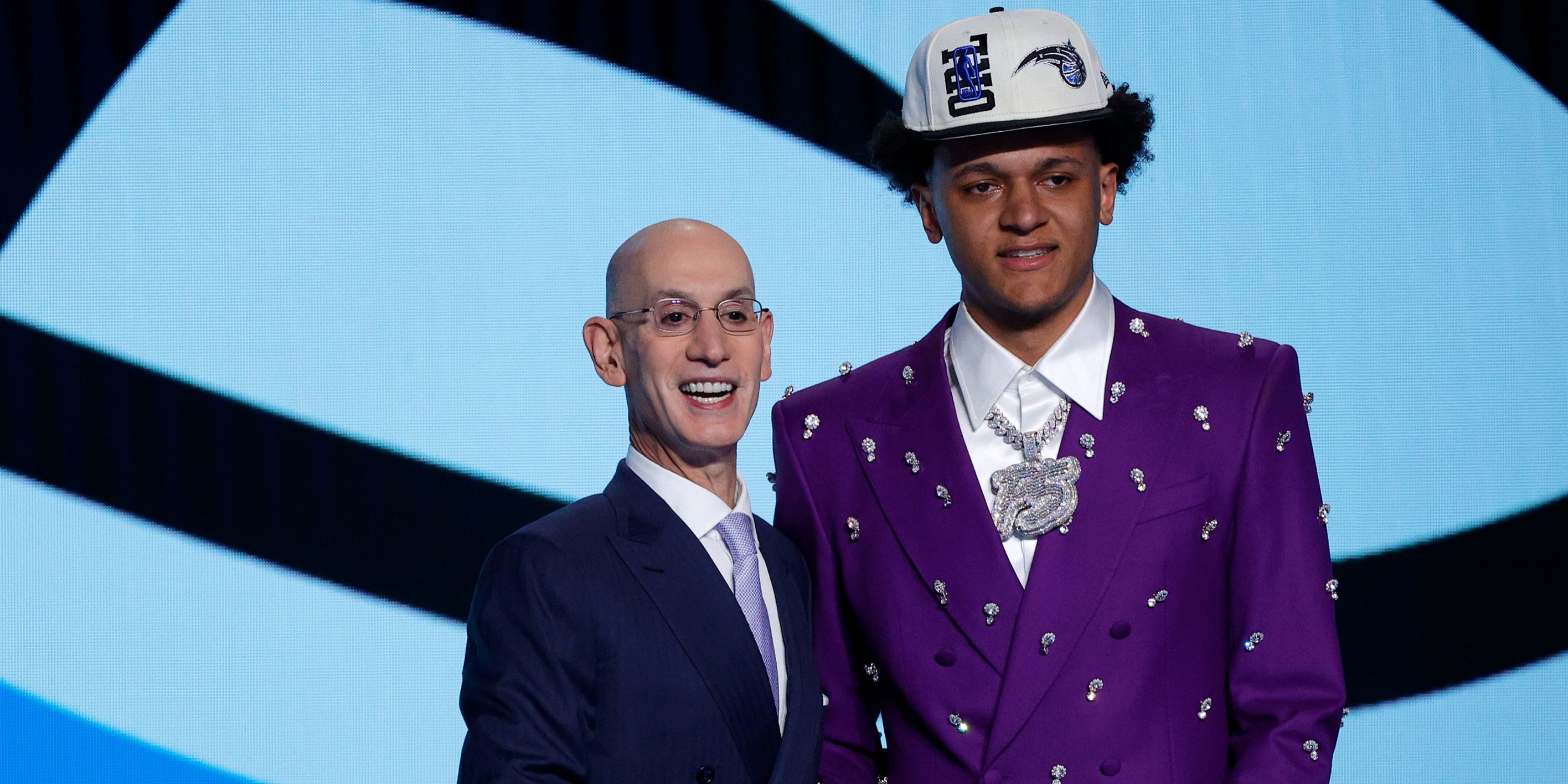 Paolo Banchero Adam Silver NBA Draft