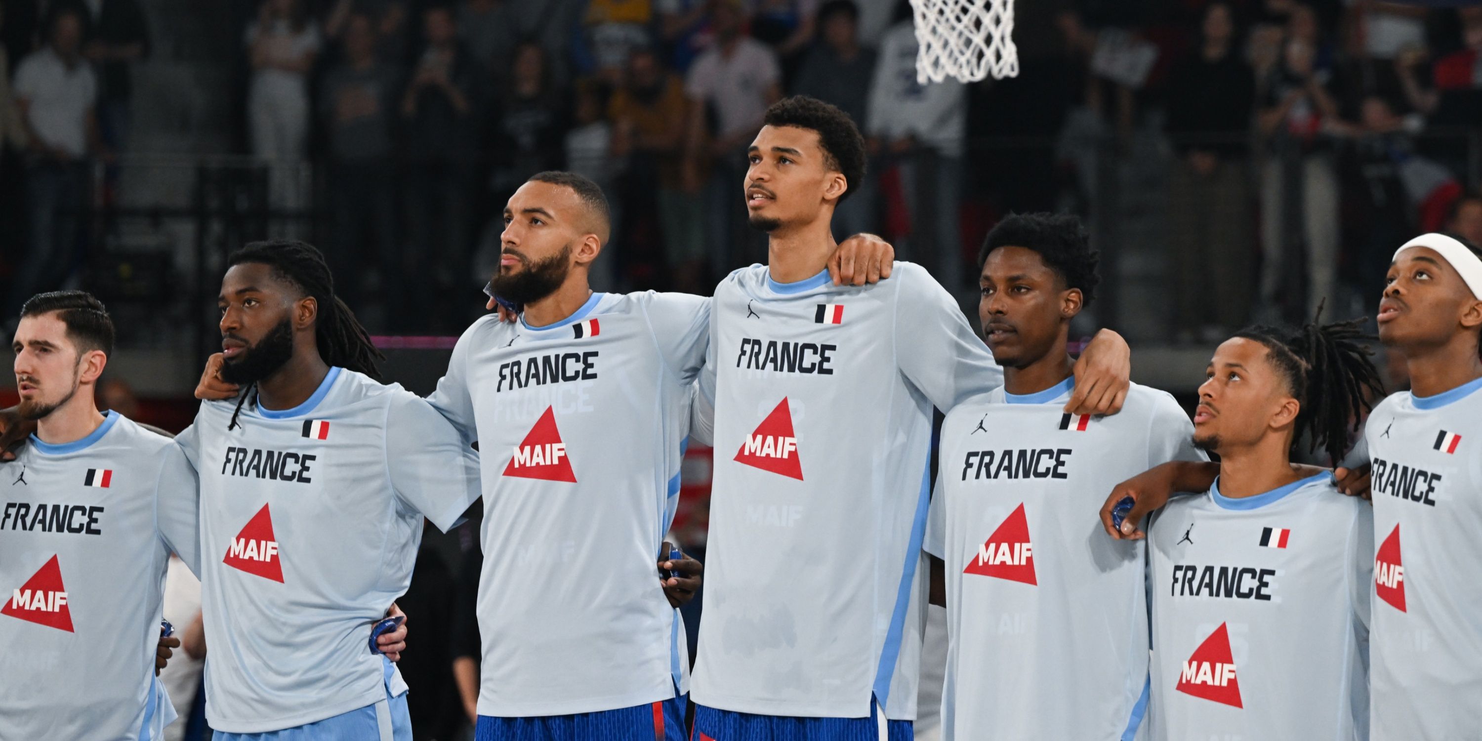 Team France with Rudy Gobert and Victor Wembanyama