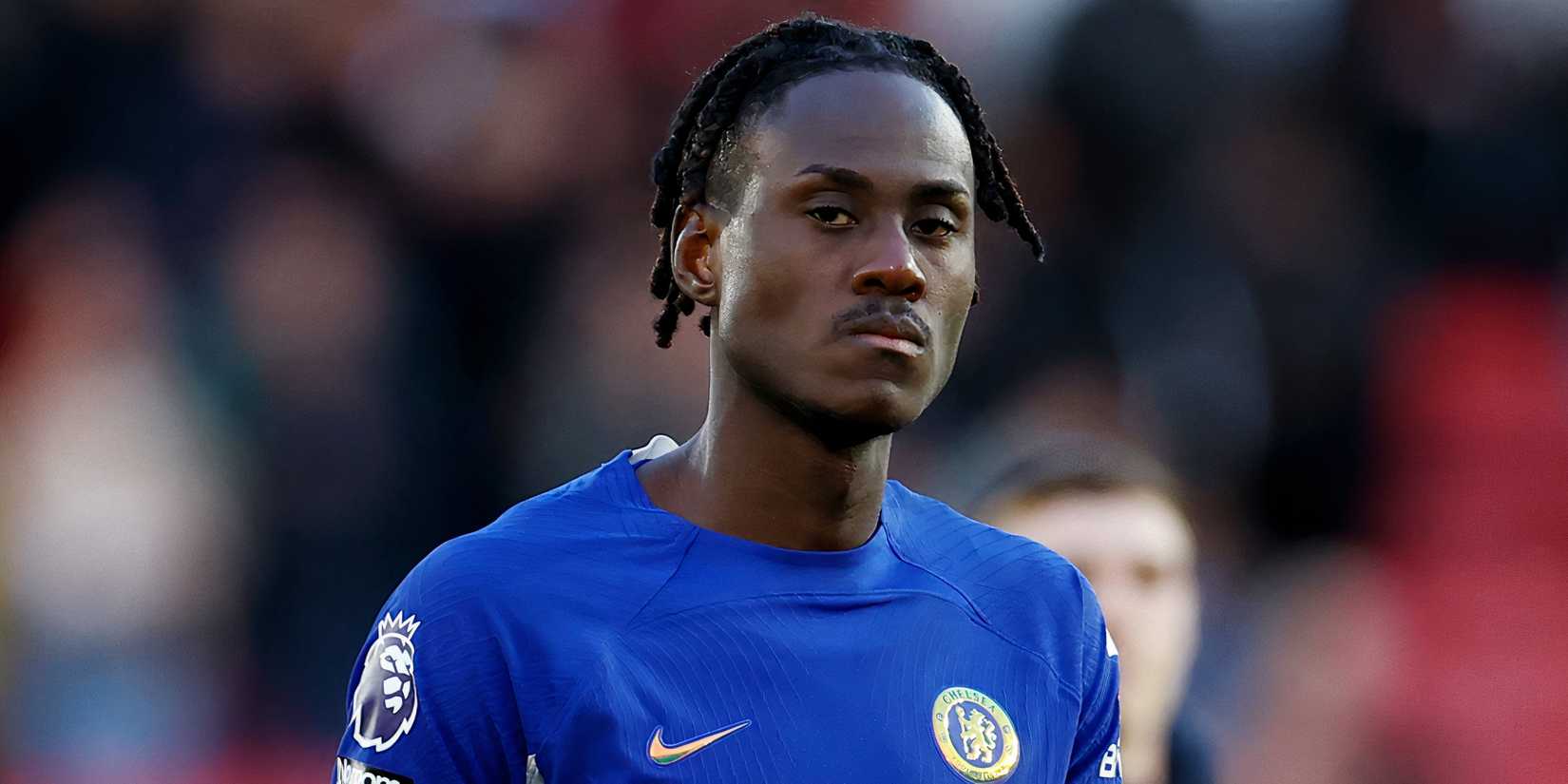 Chelsea central defender Trevoh Chalobah looking frustrated after the final whistle