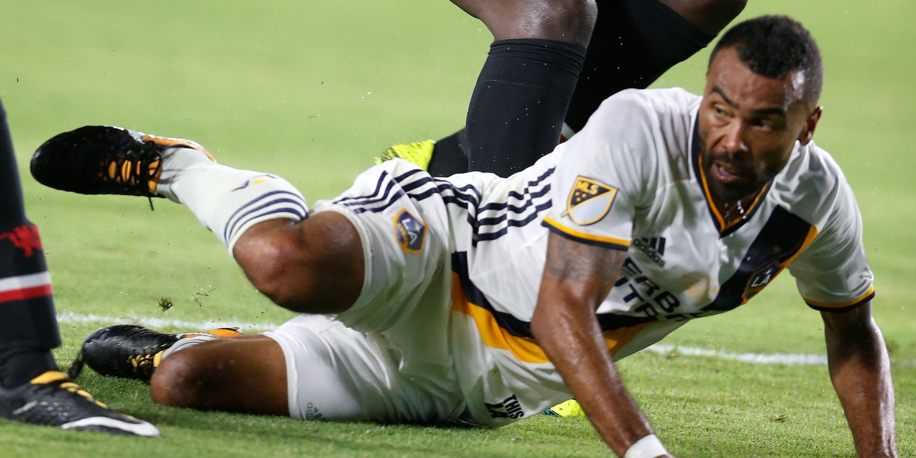 Ashley Cole playing for LA Galaxy