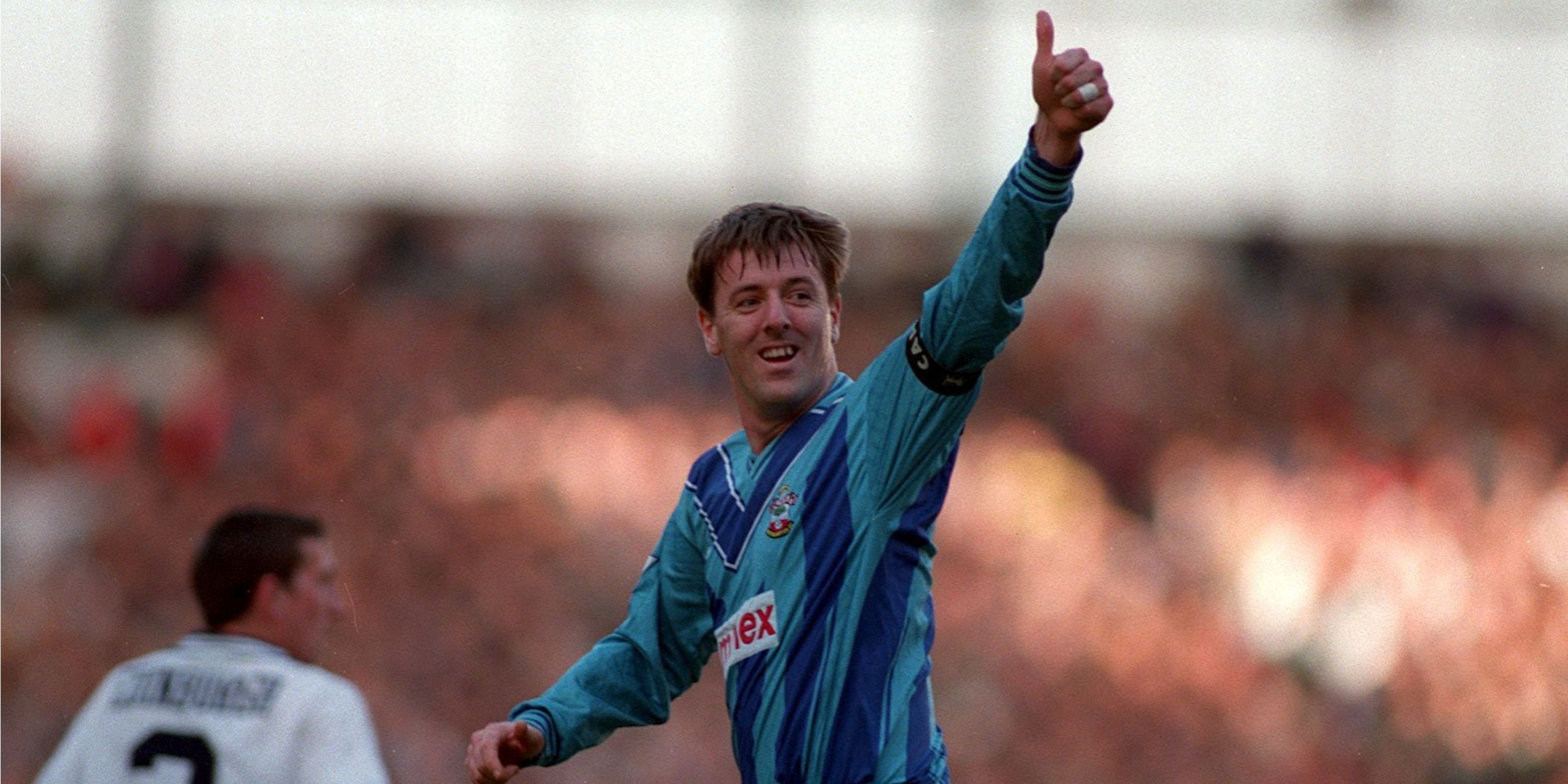 Matt Le Tissier celebrating with Southampton