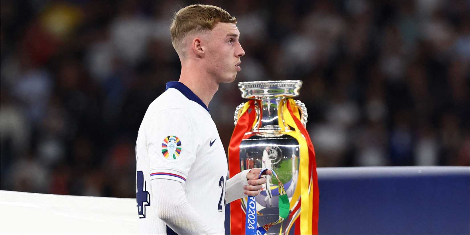 Cole Palmer with his Euro 2024 medal
