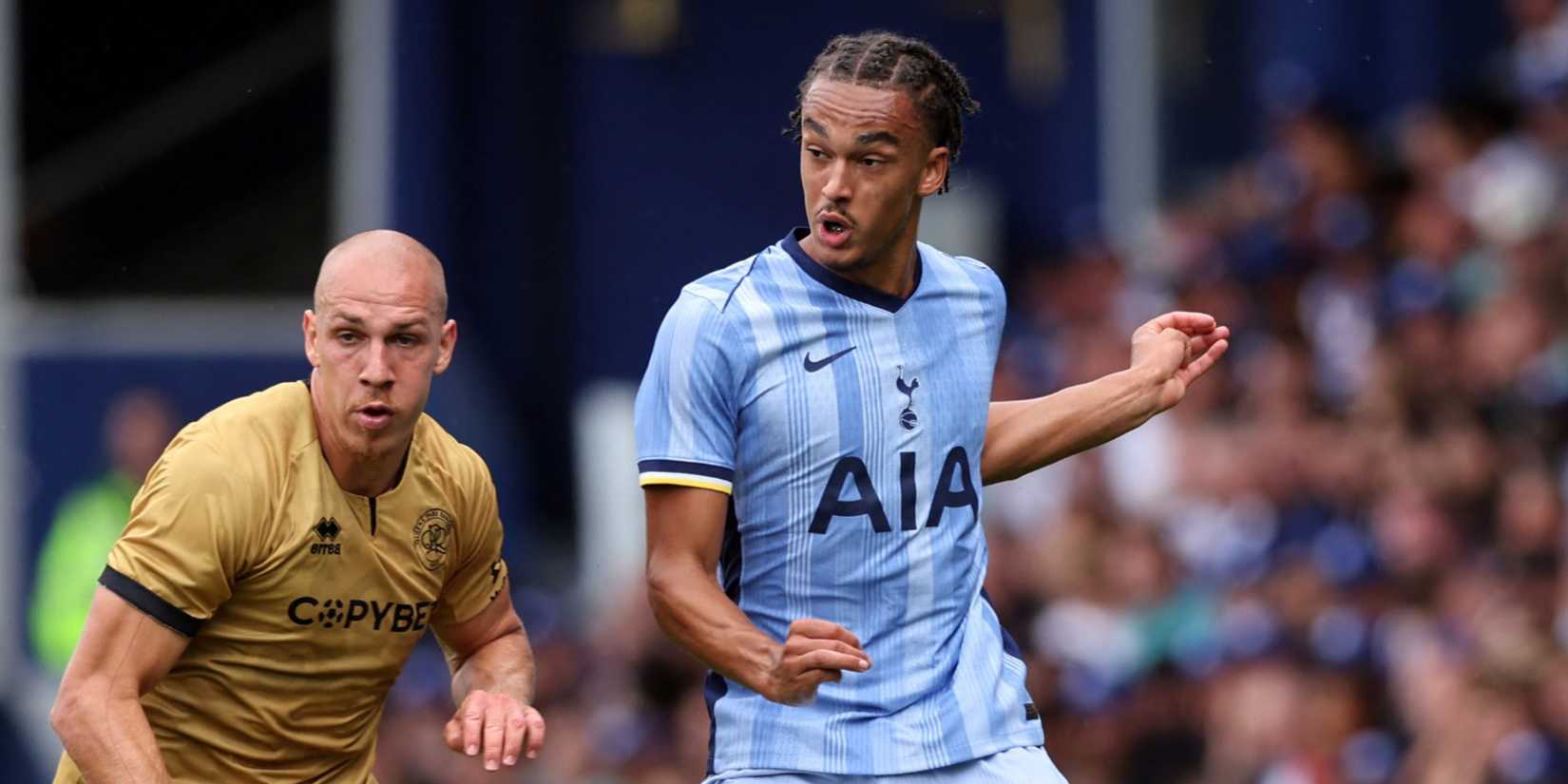Ashley Phillips in action for Tottenham Hotspur