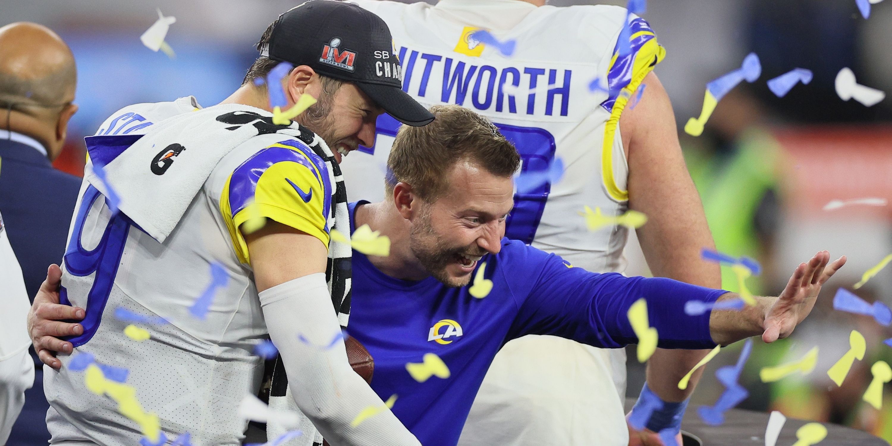 Rams McVay and Stafford Super Bowl