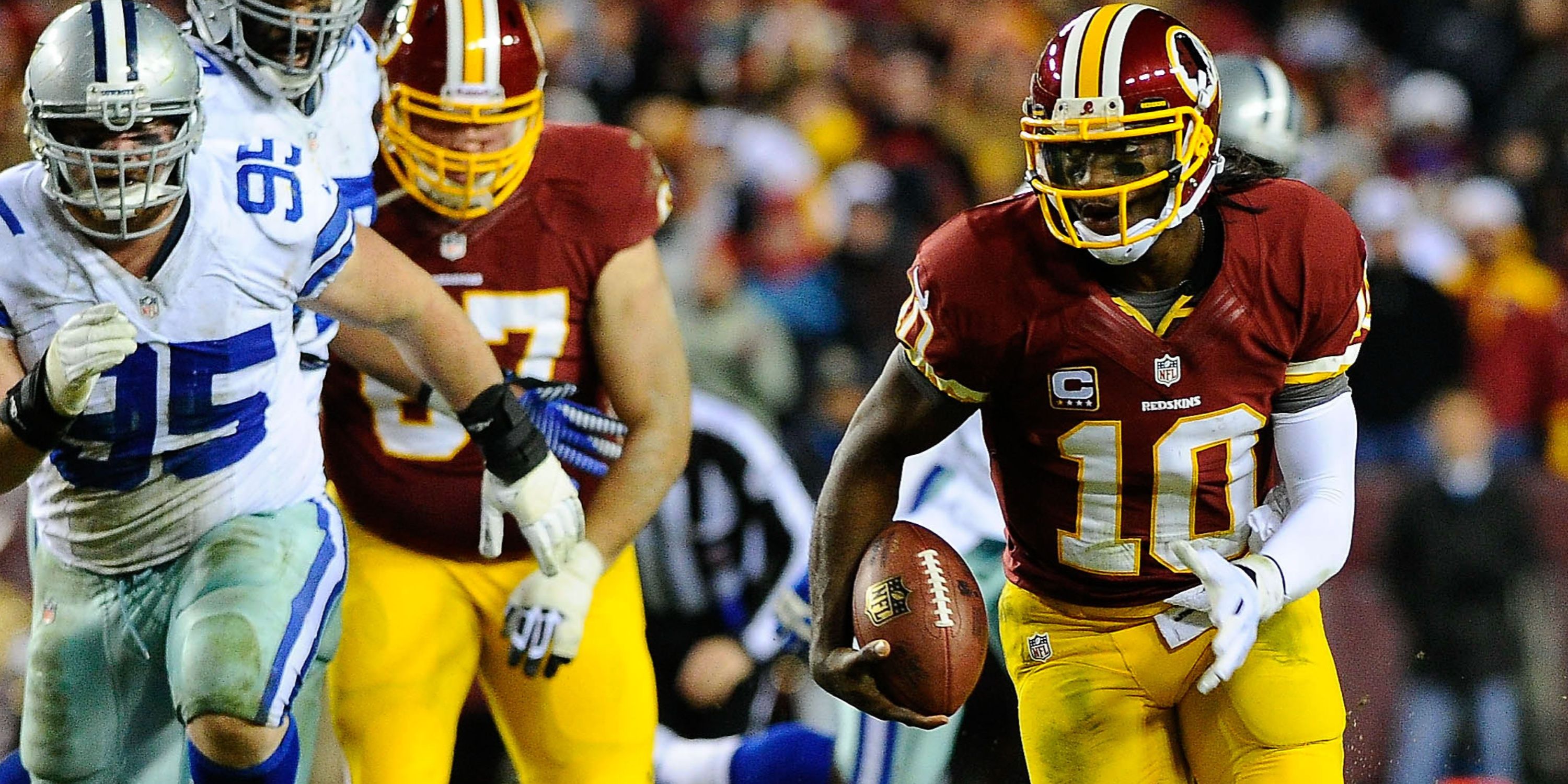 Daniels Dashes Past Griffin, Shattering NFL Rookie Rushing Record For Quarterbacks