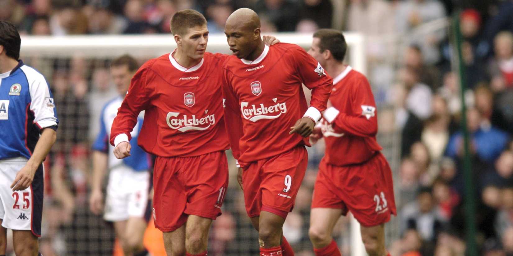 Steven Gerrard and El-Hadji Diouf (1)