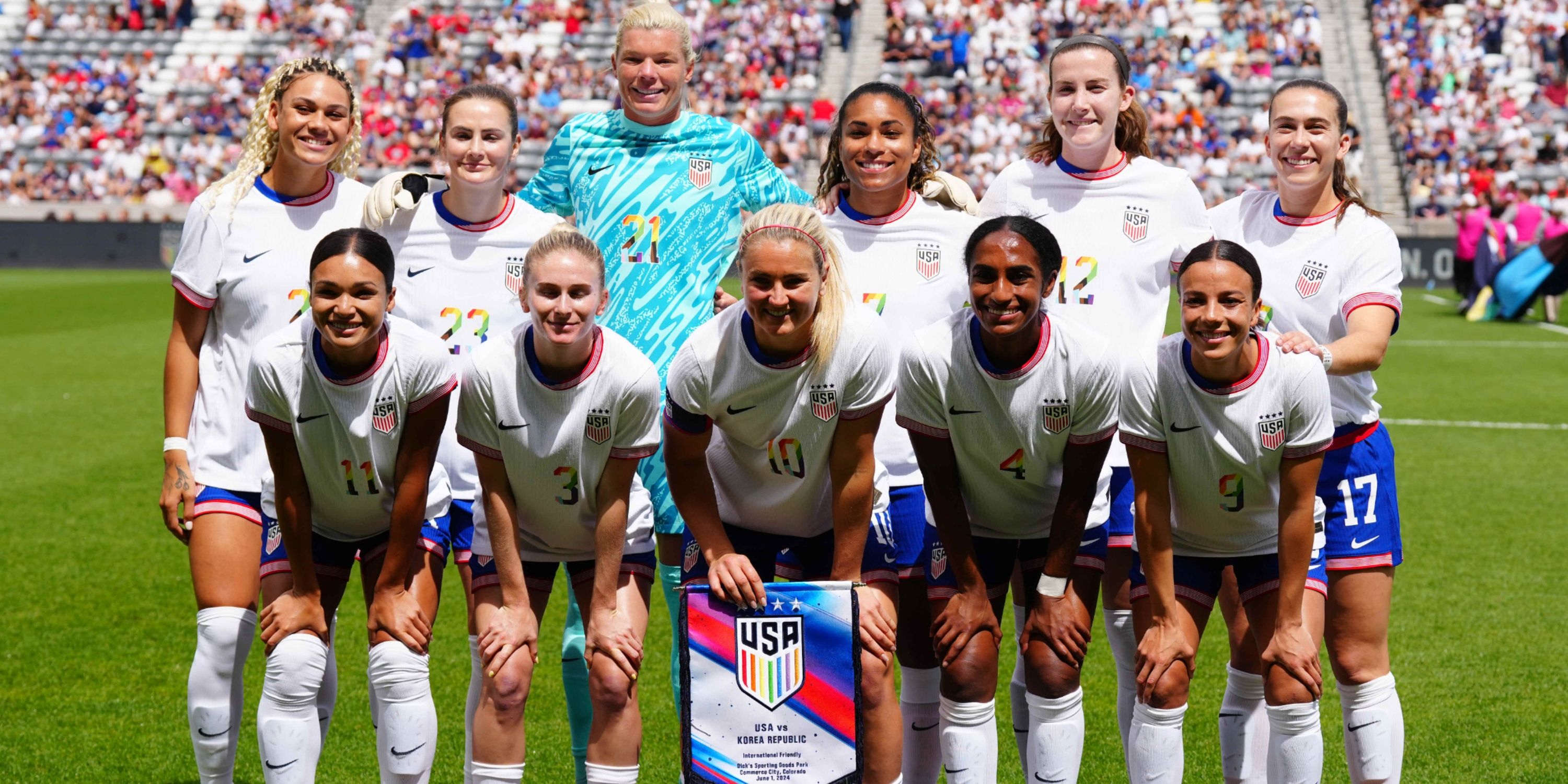 USWNT starting lineup vs Korea in June 2024