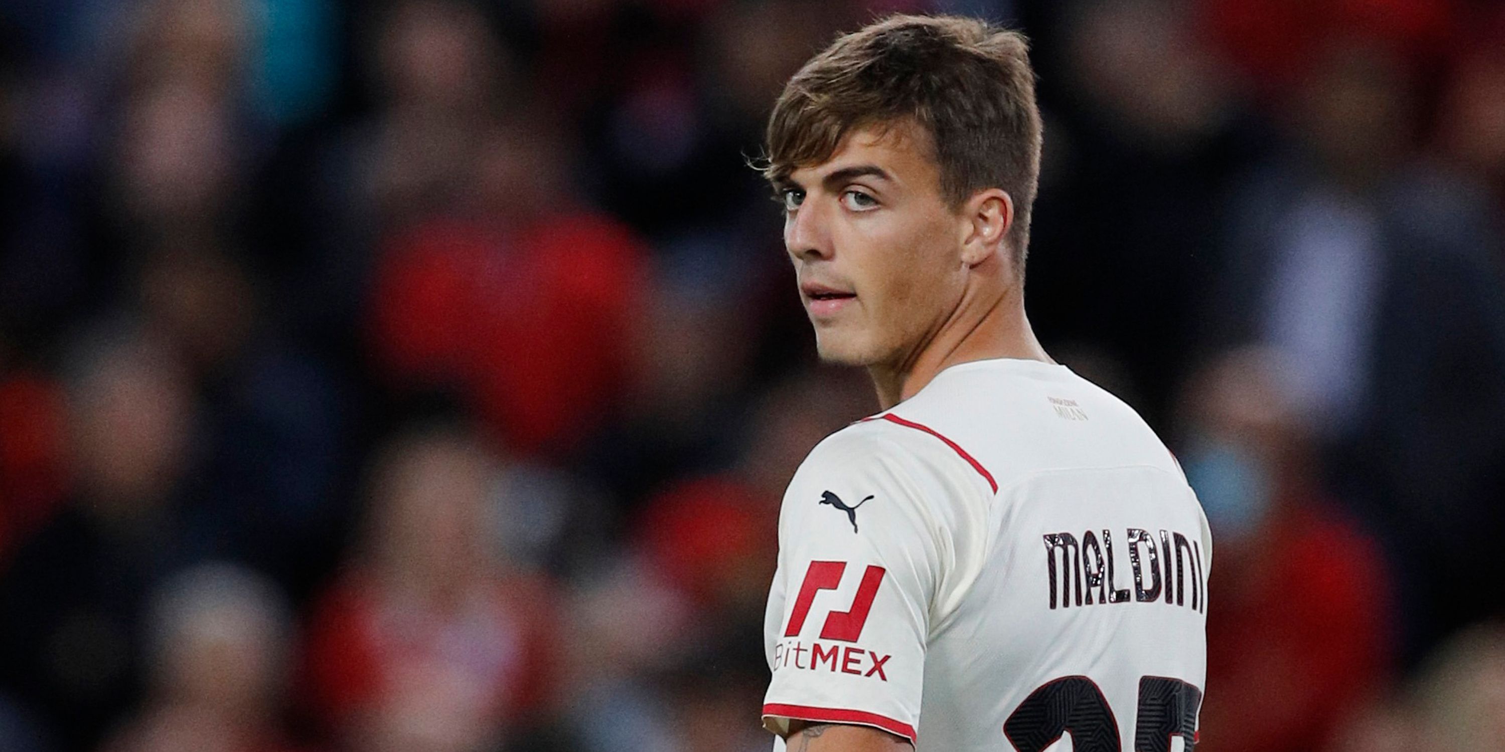 Daniel Maldini in action for AC Milan