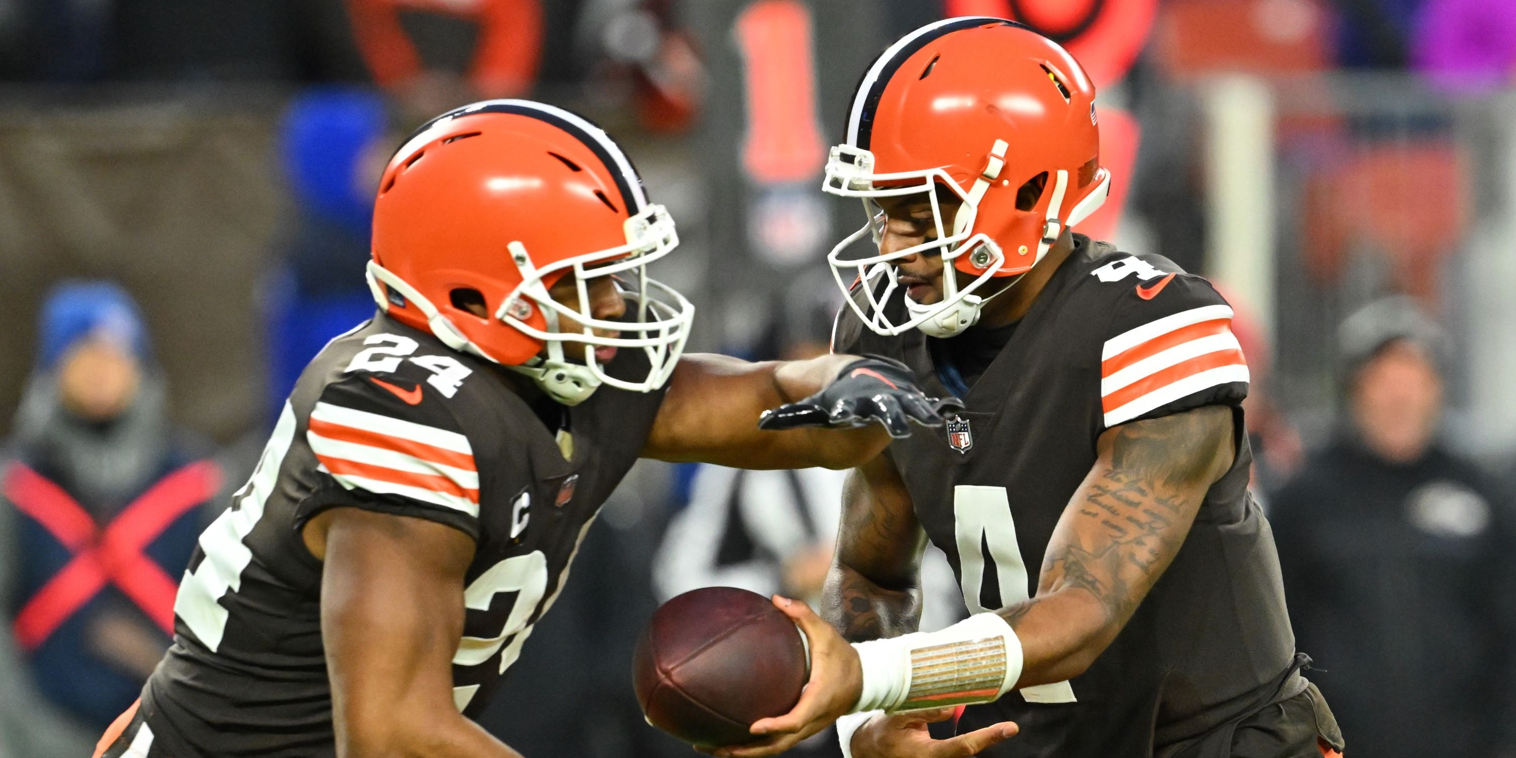 Deshaun Watson and Nick Chubb