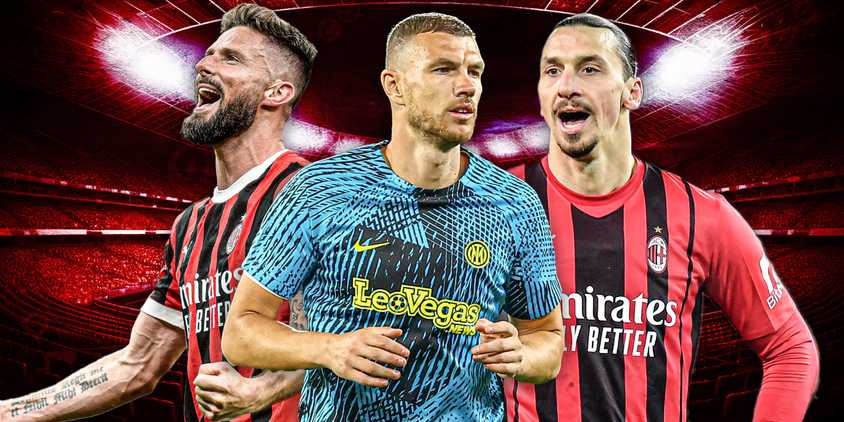 Olivier giroud, Edin Dzeko, Zlatan Ibrahimovic 
