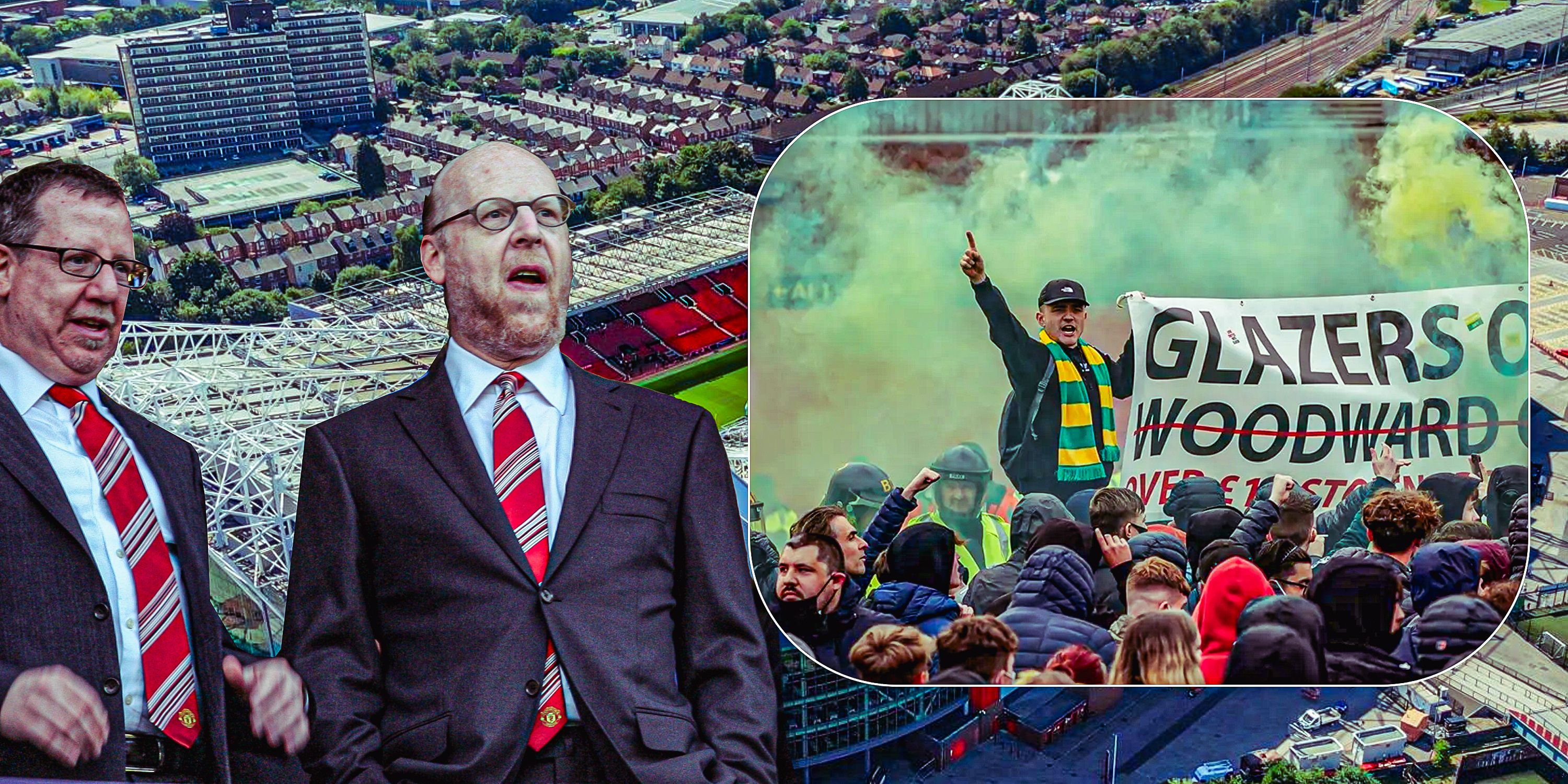 The Glazer family and angry Manchester United fans.