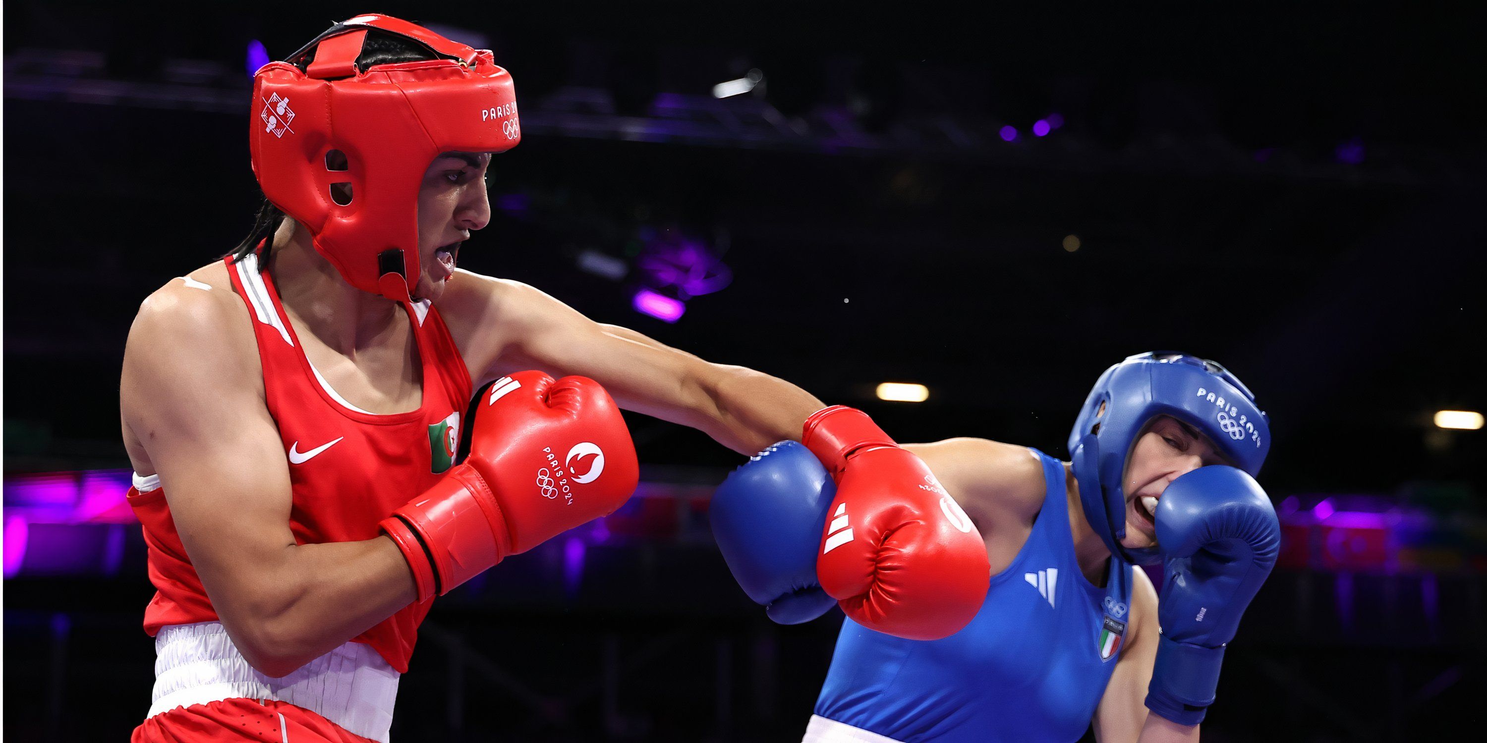 Imane Khelif punches Angela Carini