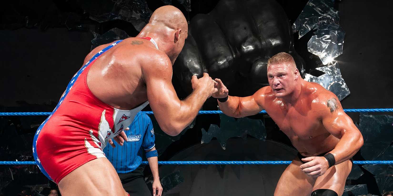 WWE Iron Man Match Brock Lesnar vs. Kurt Angle