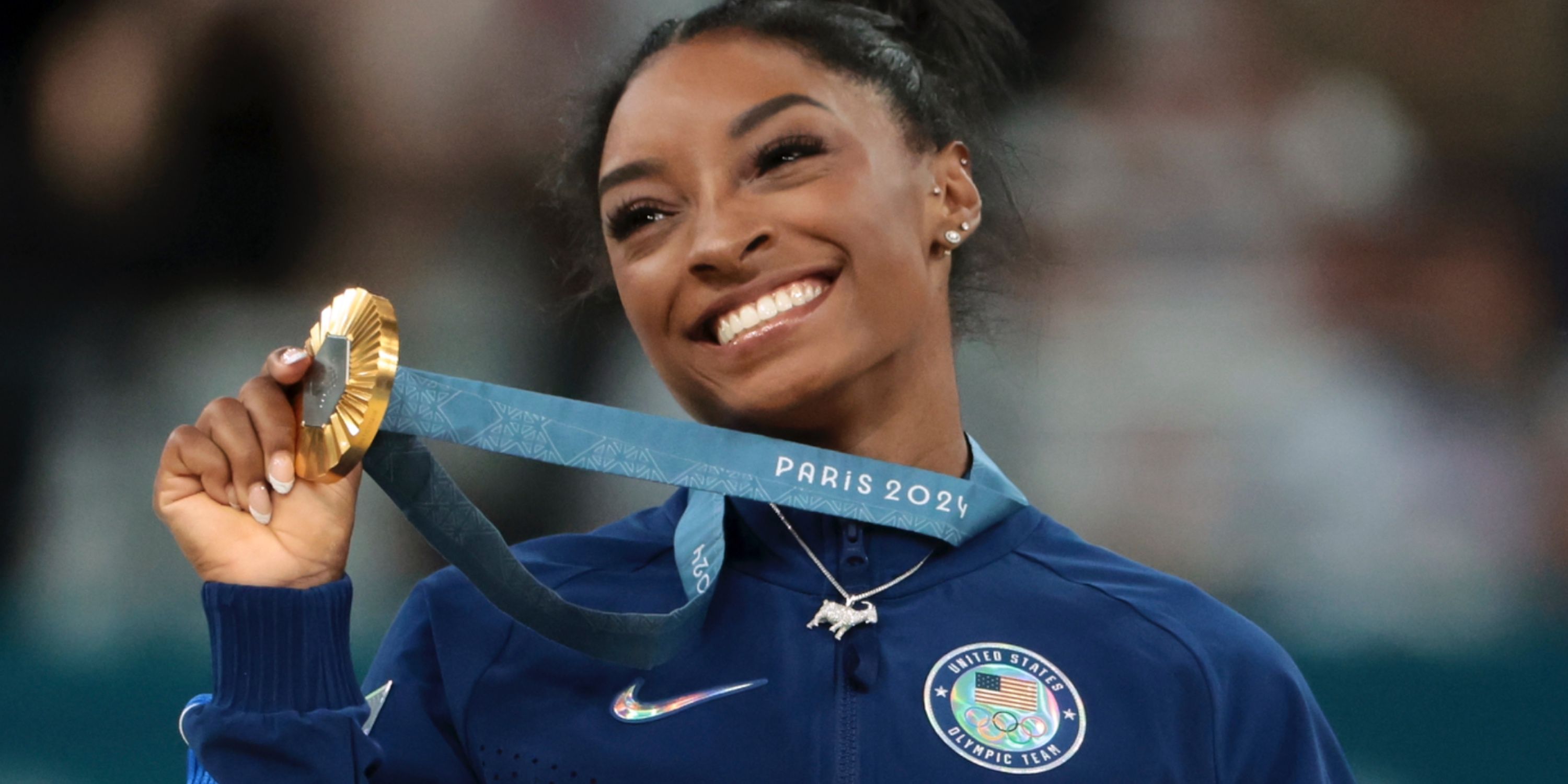 Simone Biles Responds After Criticism From NFL Star for Gesture at