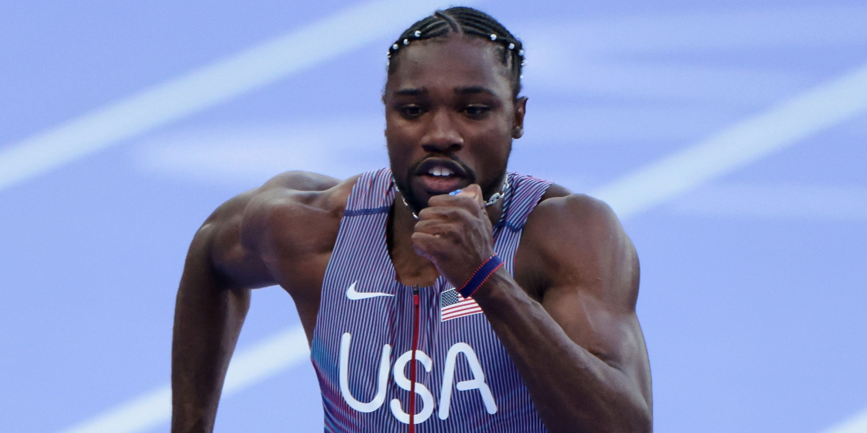 Fan Footage Shows Noah Lyles' Actions Before 200m Final