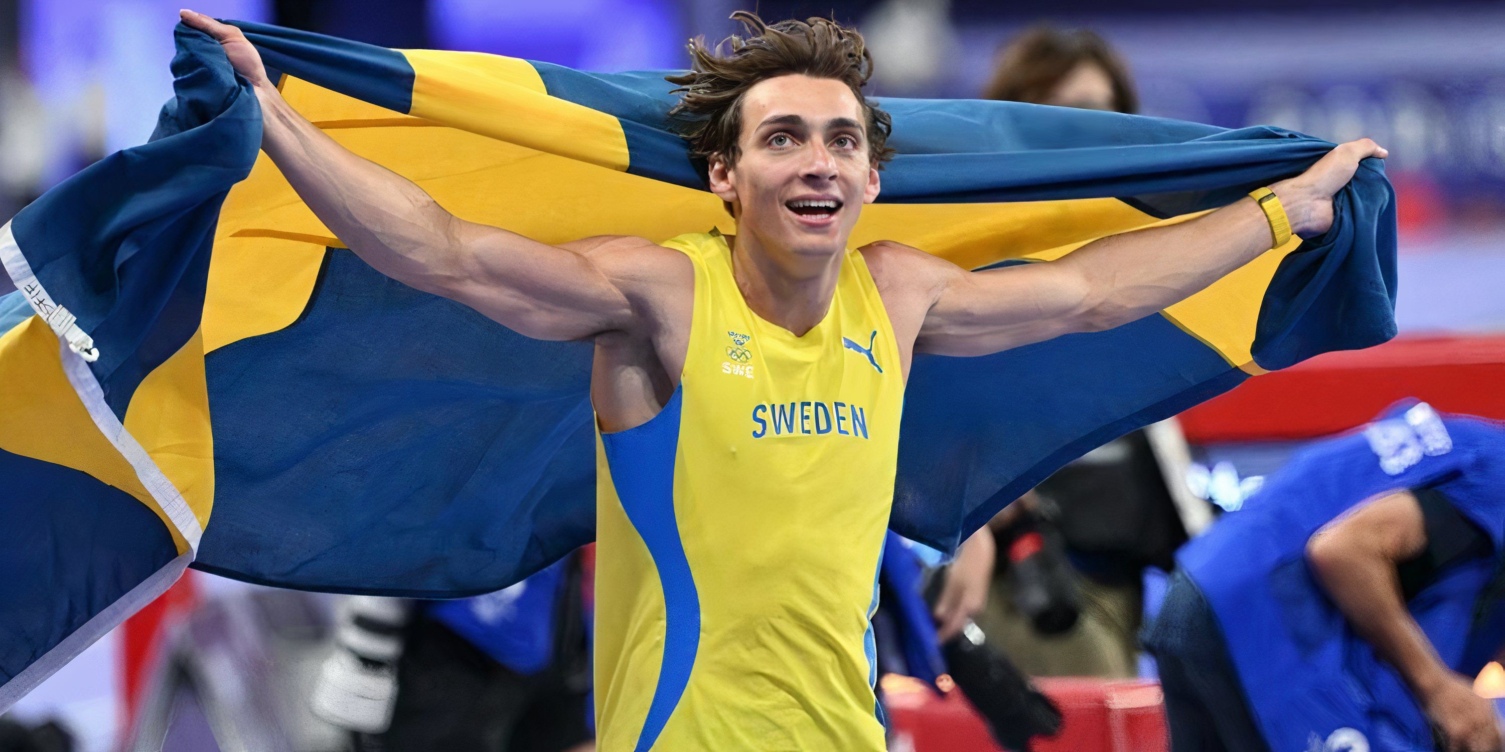 Armand Duplantis hit the Yusuf Dikec stance after winning Gold in the