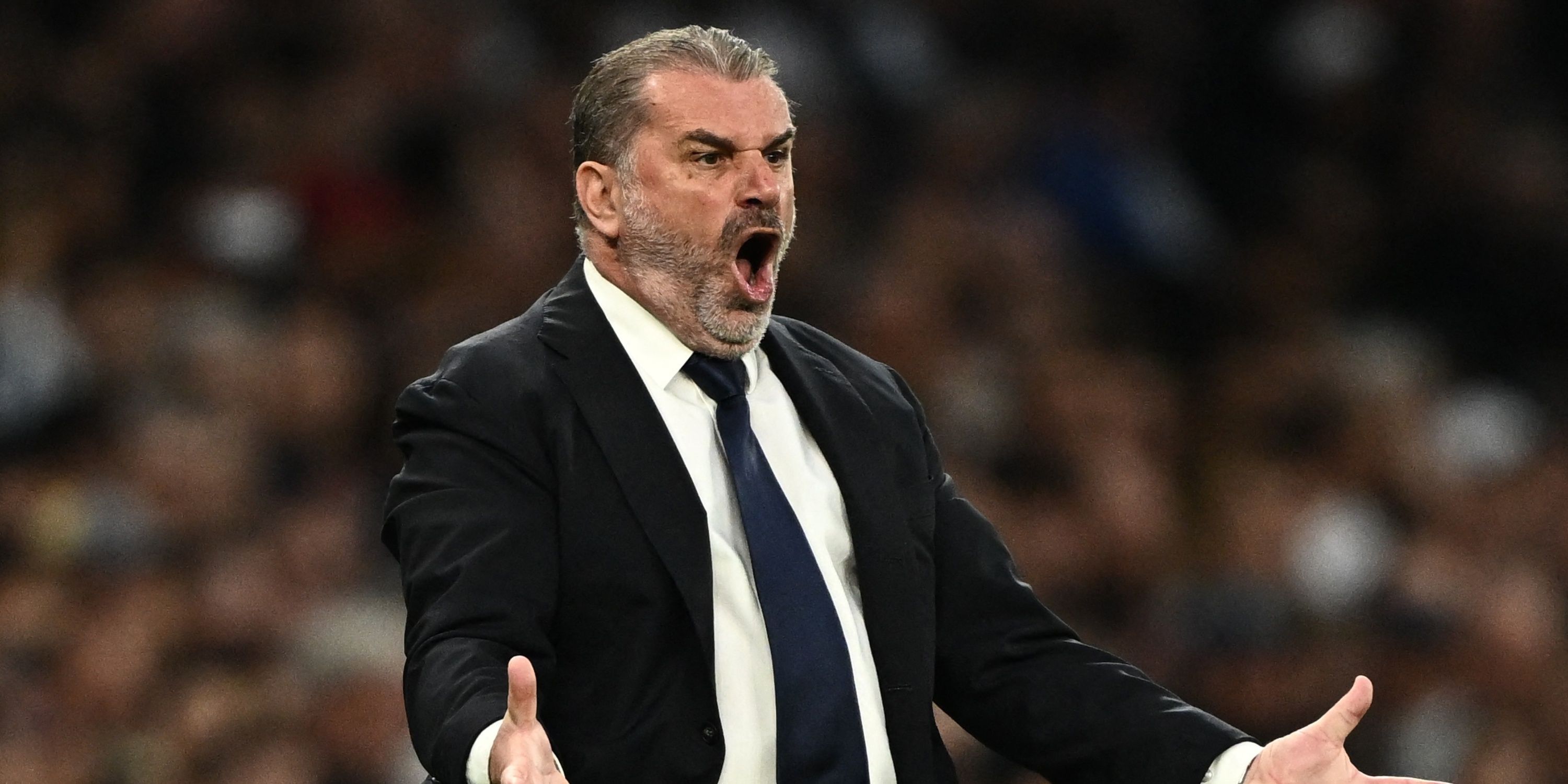 Ange Postecoglou angry on the touchline