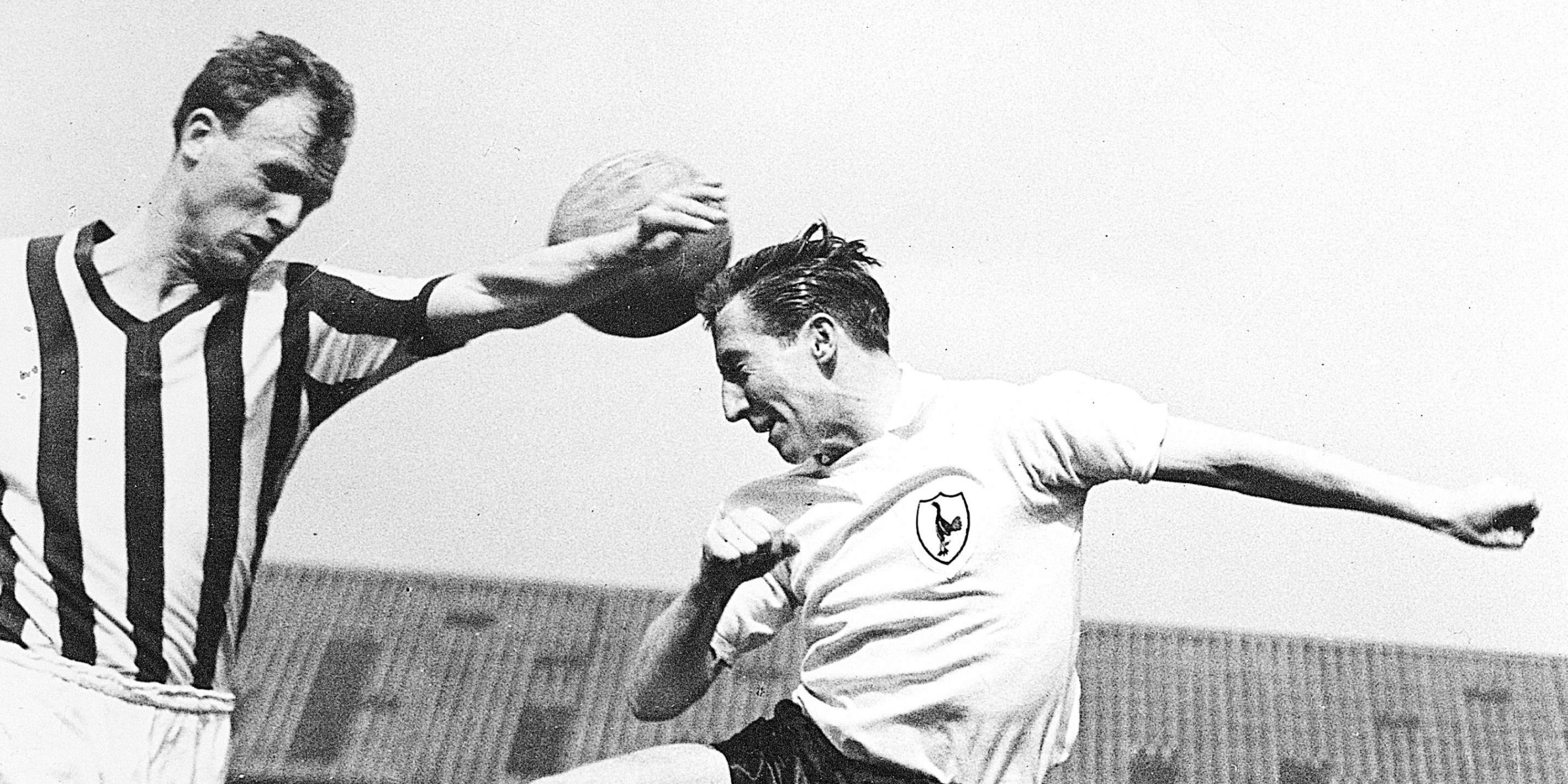 Cliff Jones playing for Tottenham