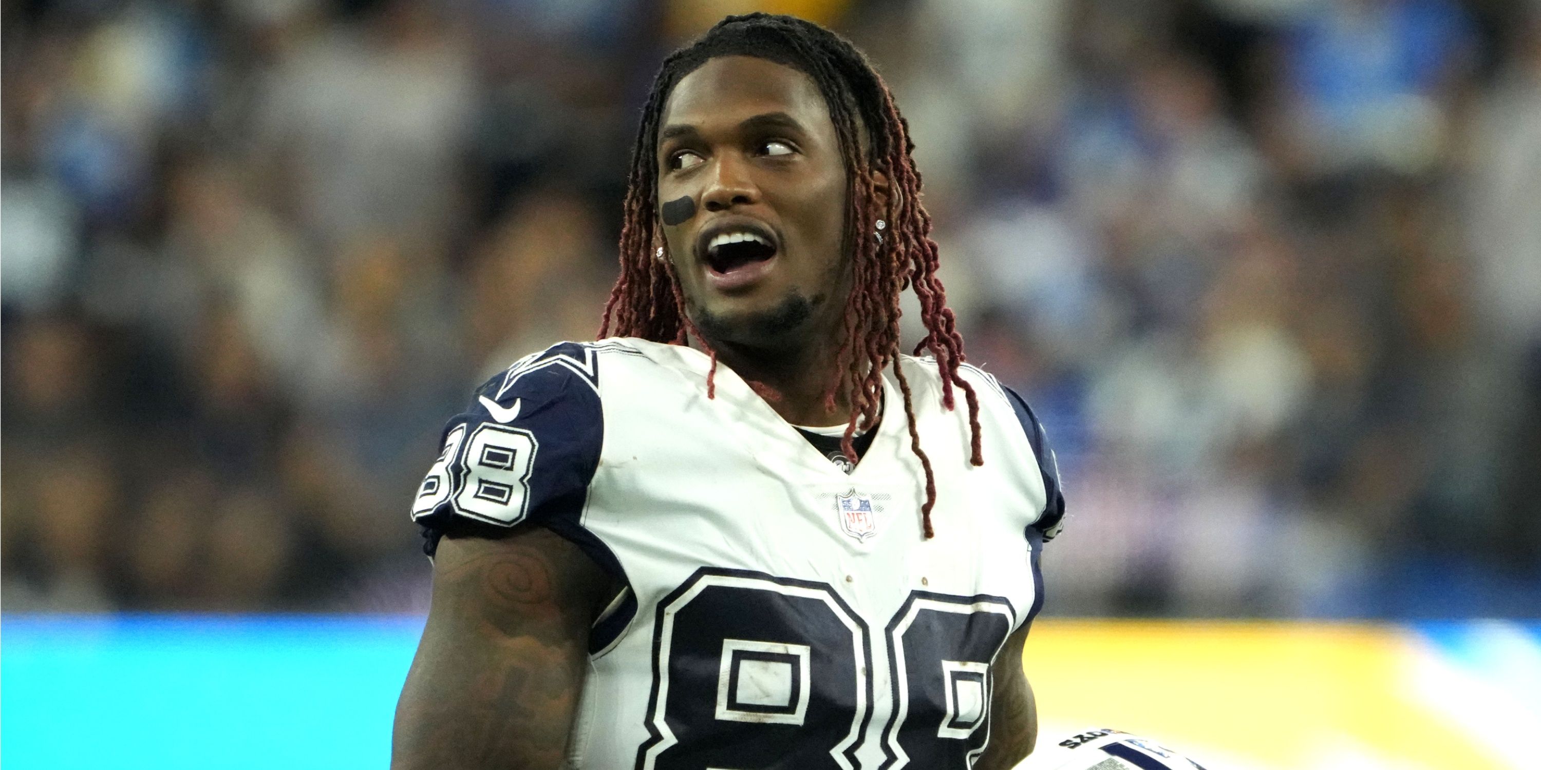 Cowboys WR CeeDee Lamb on the field