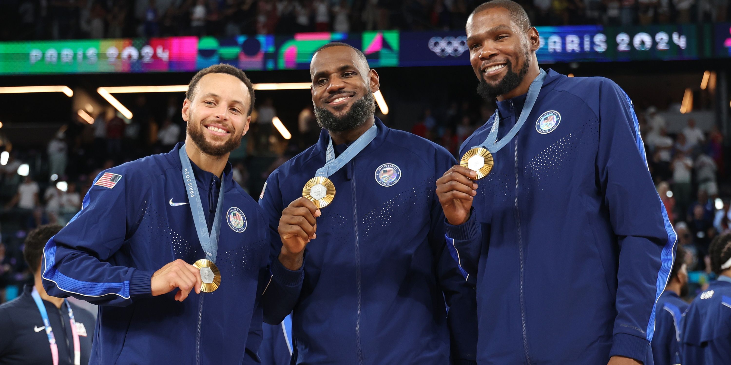 Team USA Stephen Curry LeBron James Kevin Durant