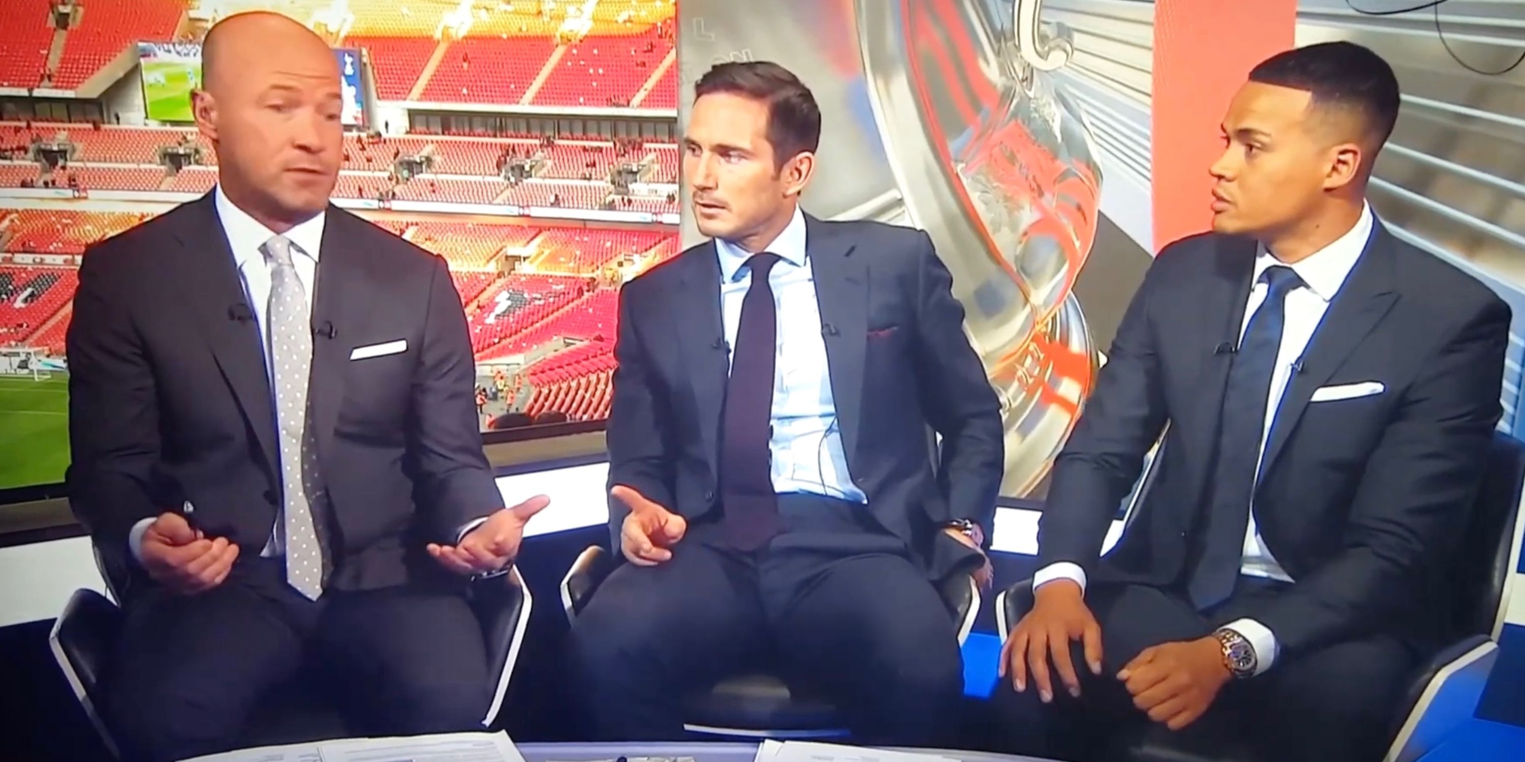 Alan Shearer, Frank Lampard and Jermaine Jenas