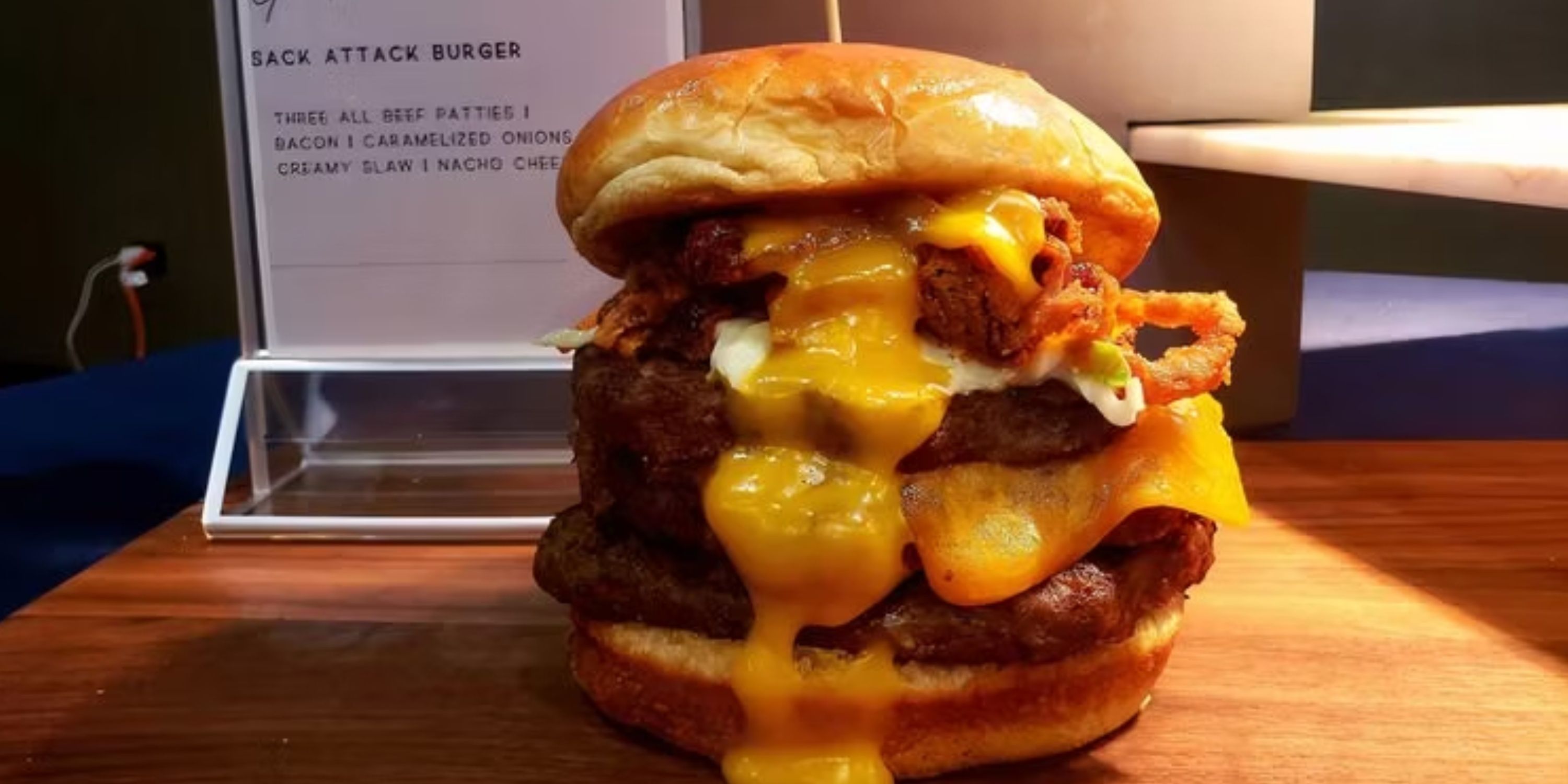 Chicago Bears Sack Attack Burger