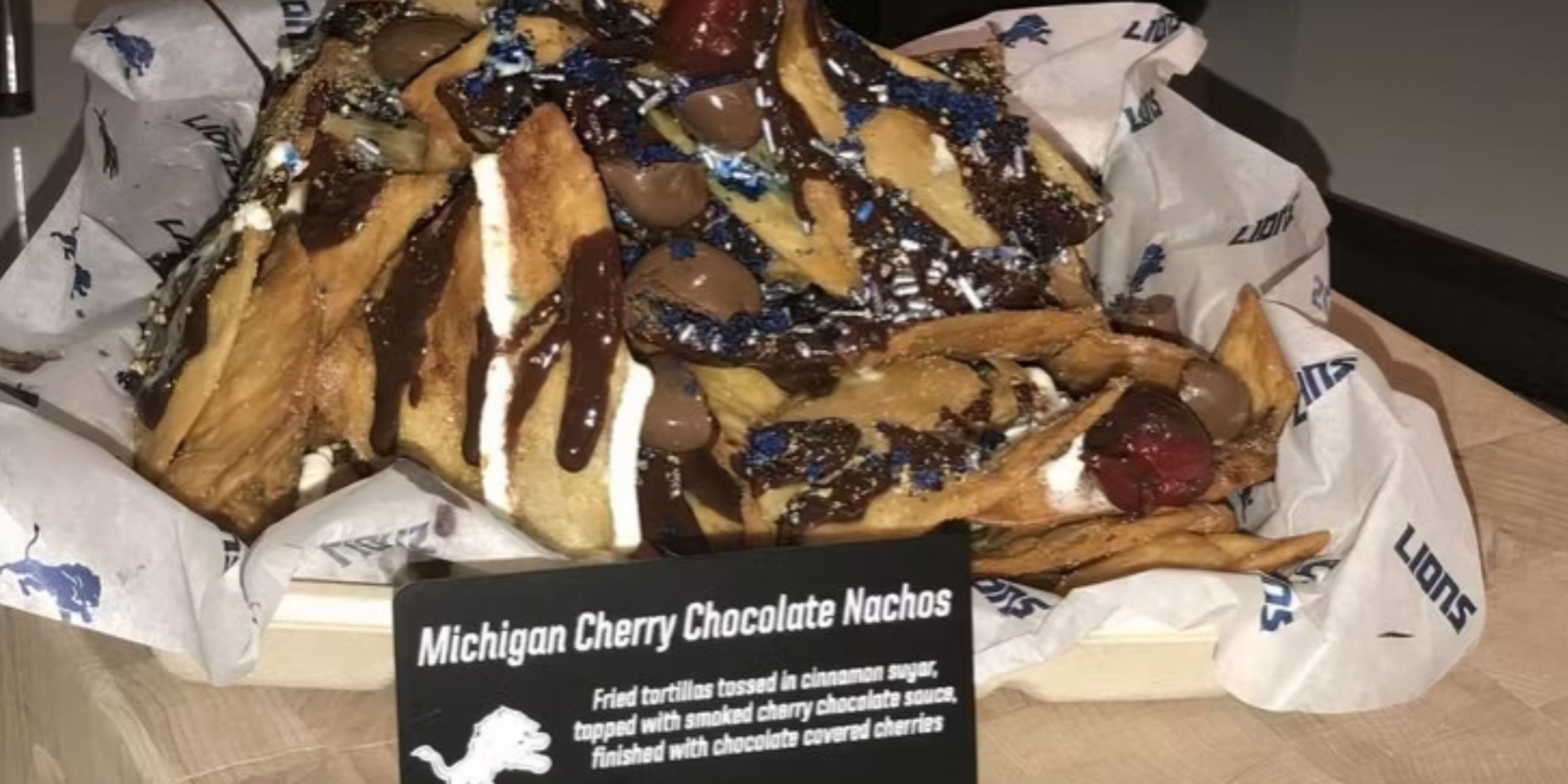 Detroit Lions Dessert Nachos