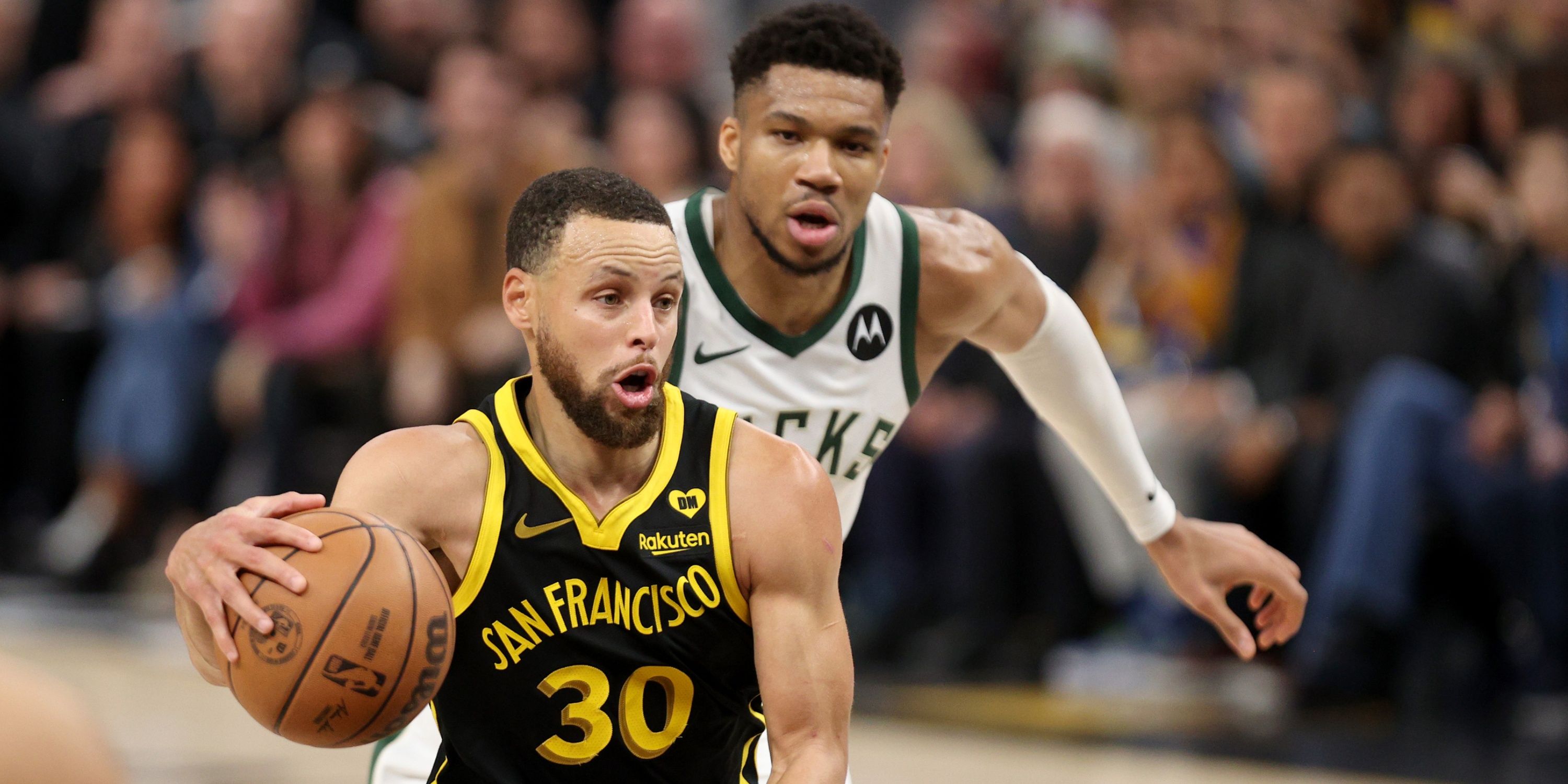 Stephen Curry Giannis Antetokounmpo Warriors