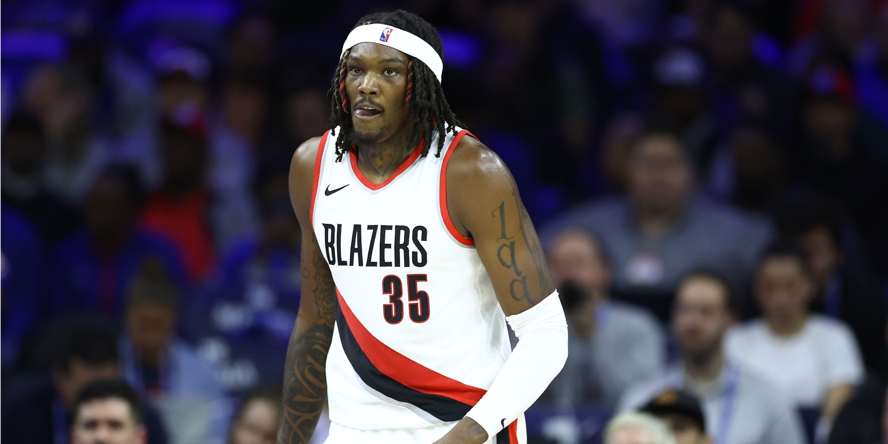 Robert Williams of the Portland Trail Blazers during an NBA game.