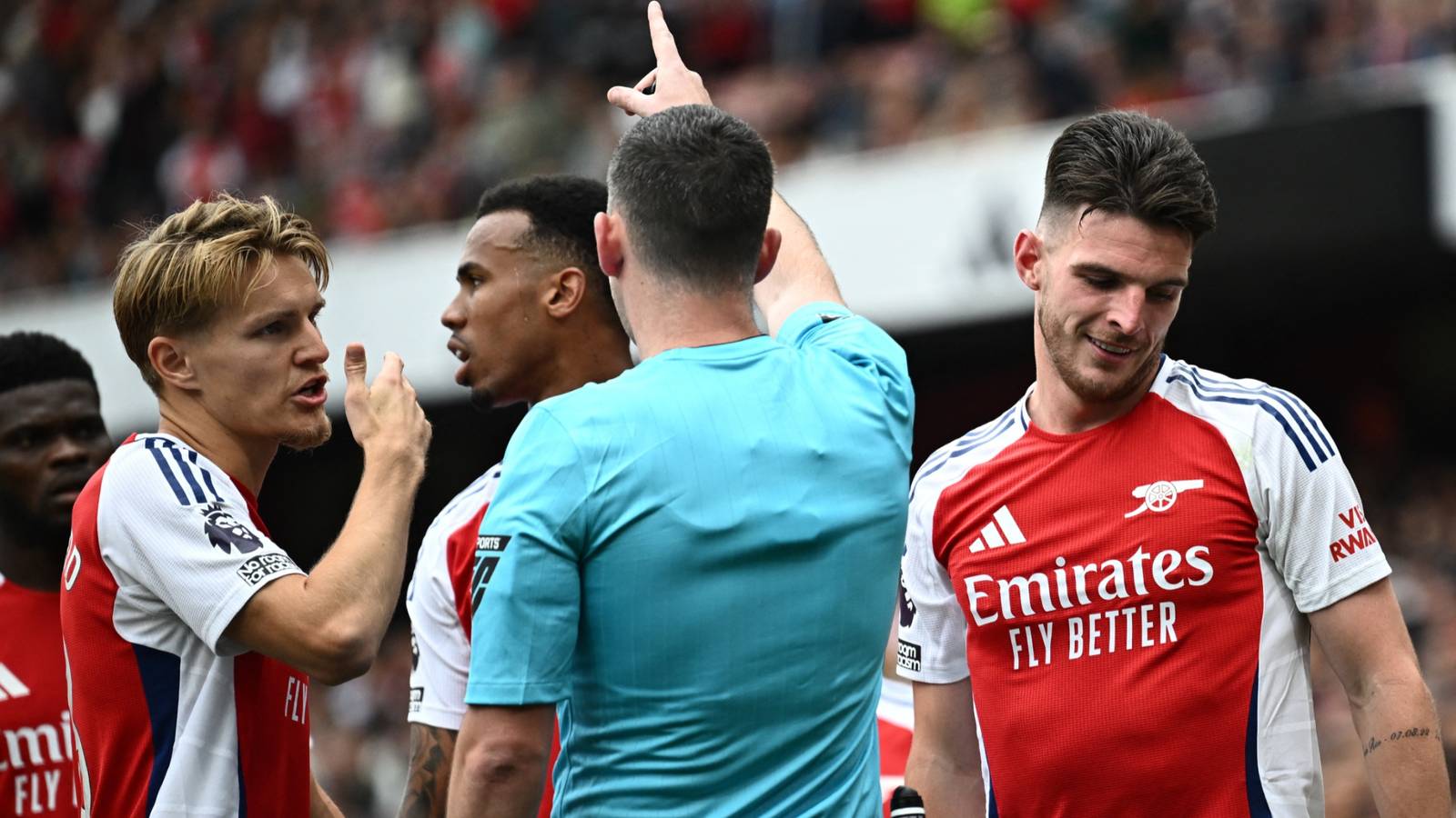 Key Match Incidents Panel Reveal Declan Rice Arsenal Red Card Decision