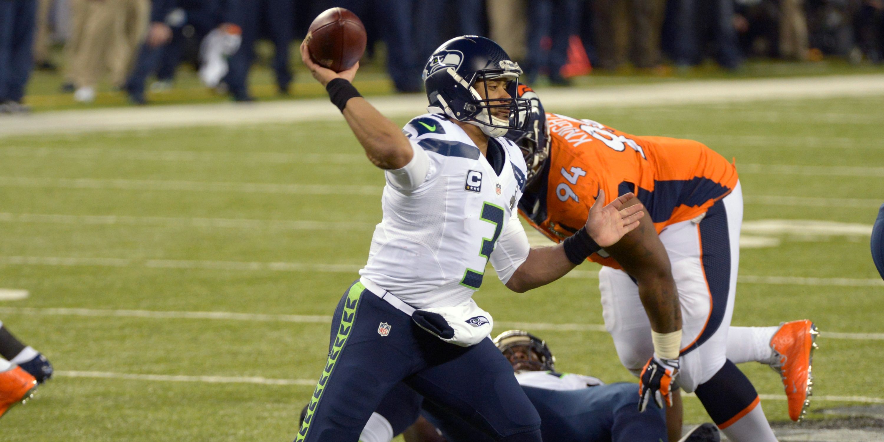 Russell Wilson Seattle Seahawks Super Bowl 48